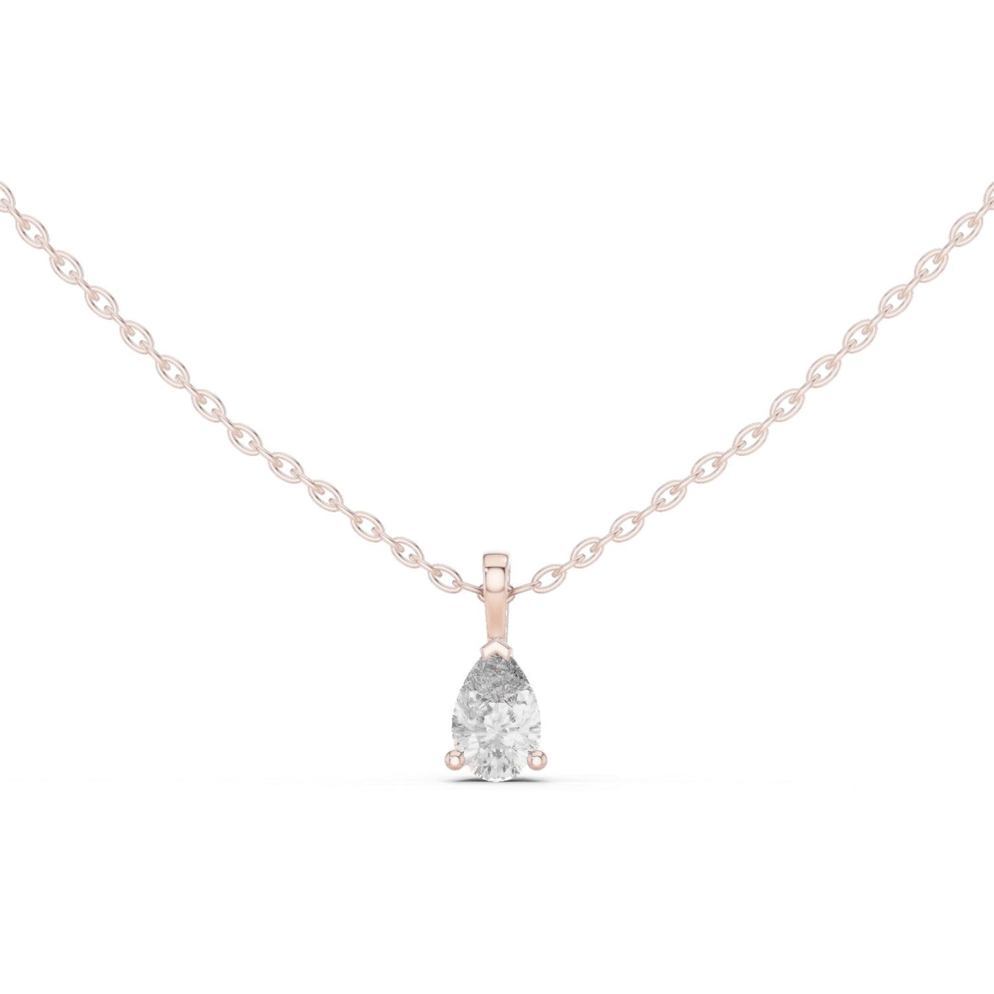 Pear Lab Grown Diamond Pendant