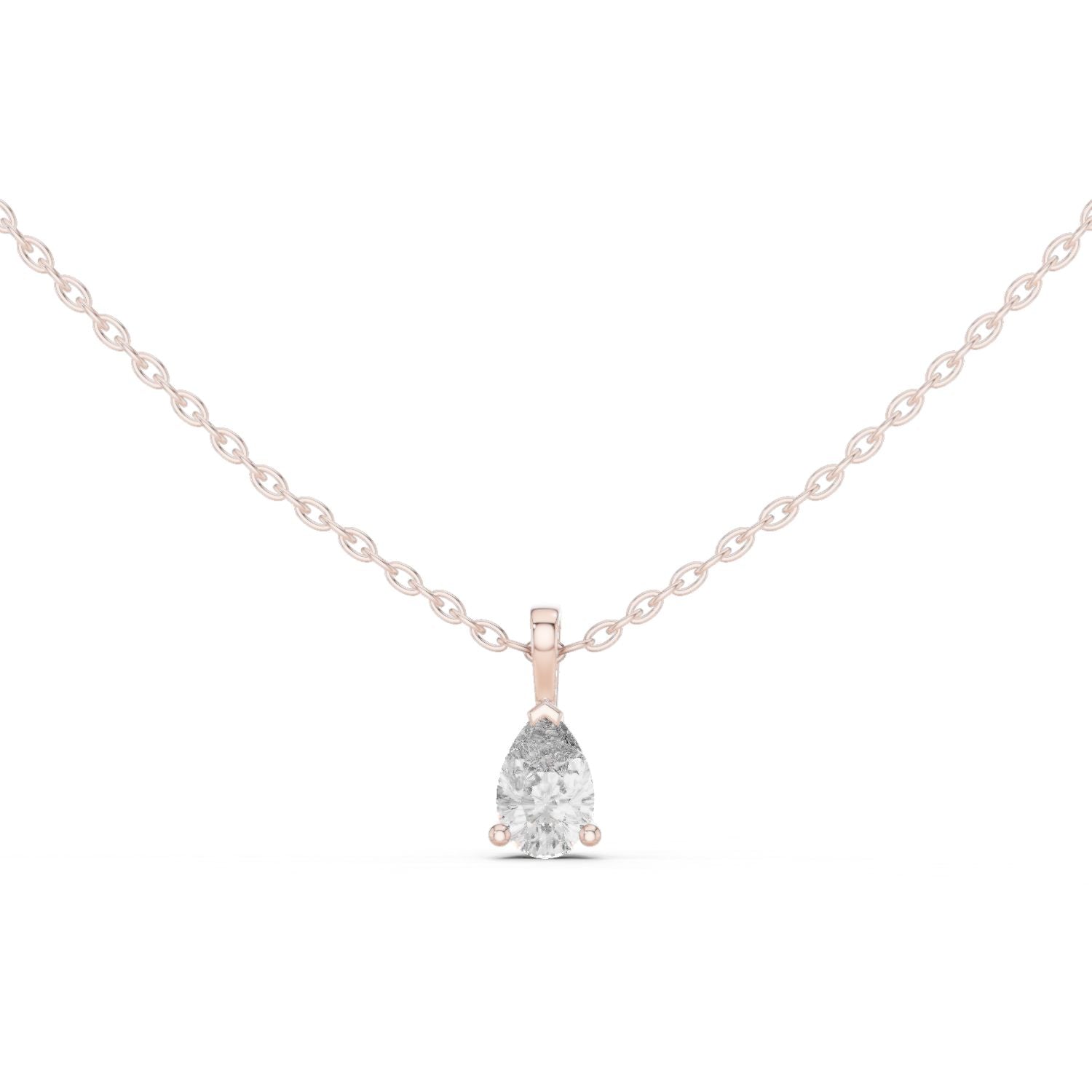 Pear Lab Grown Diamond Pendant