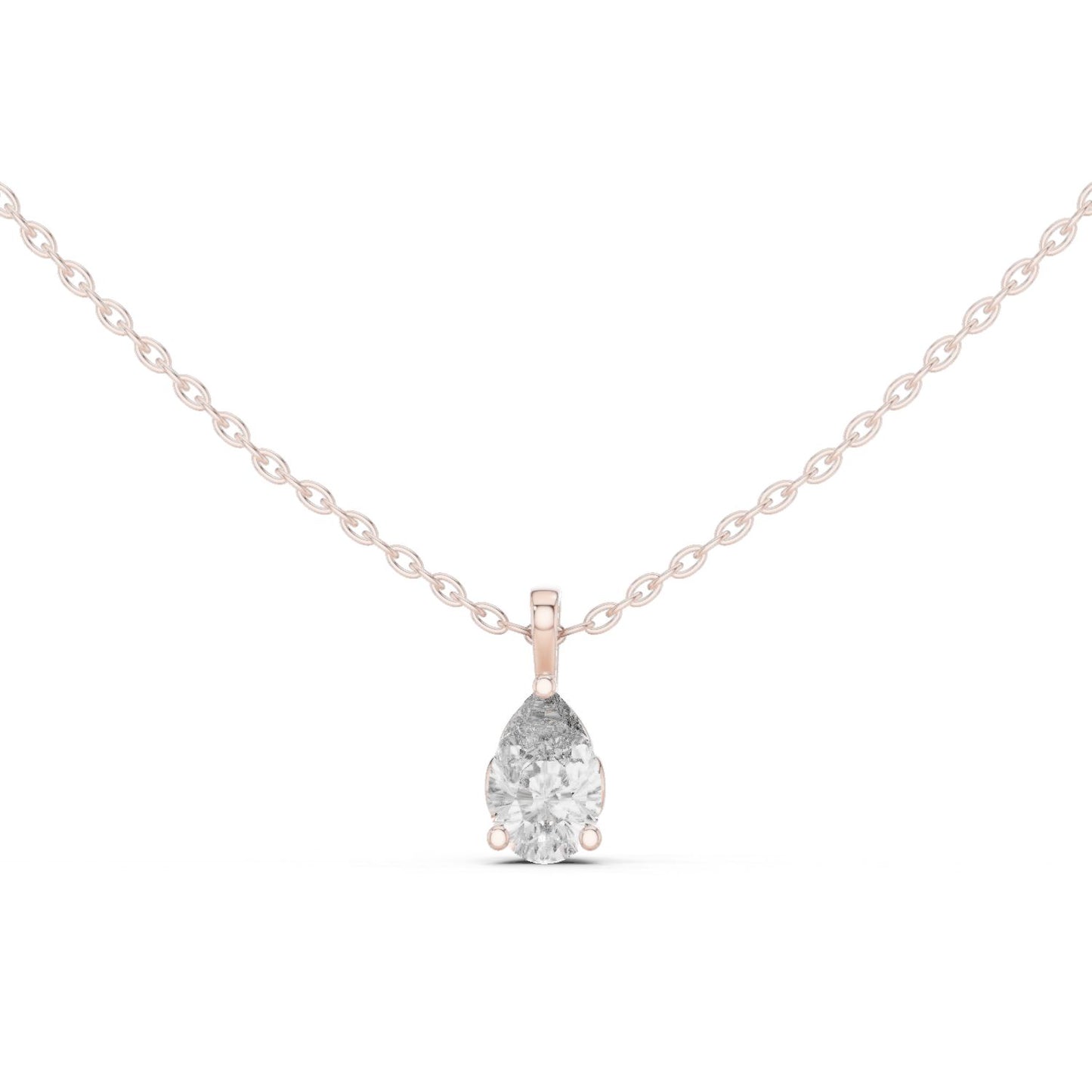 Pear Lab Grown Diamond Pendant
