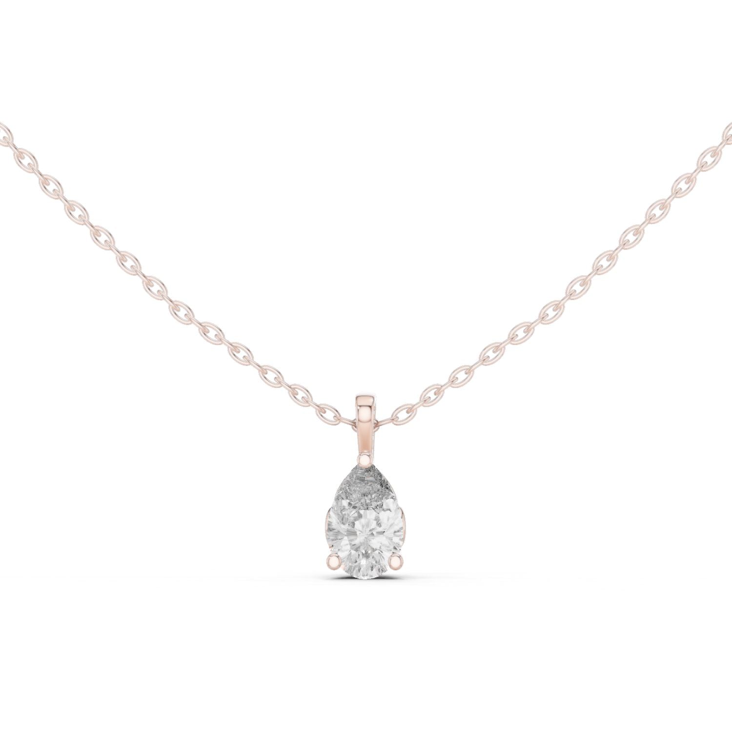 Pear Lab Grown Diamond Pendant