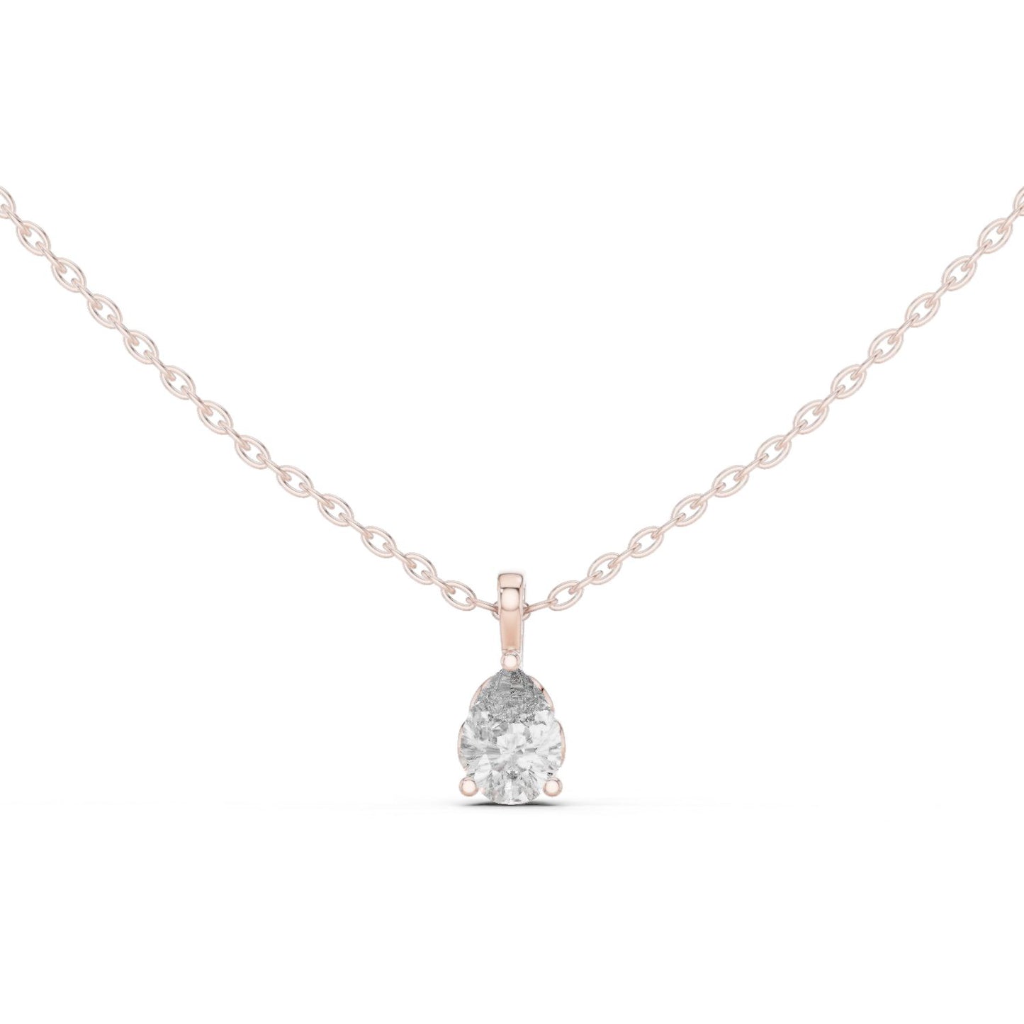 Pear Lab Grown Diamond Pendant
