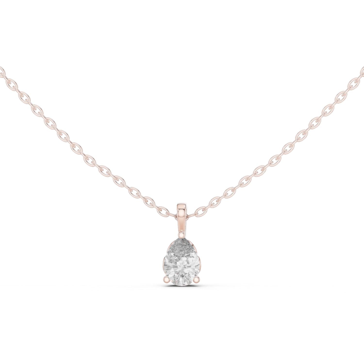 Pear Lab Grown Diamond Pendant