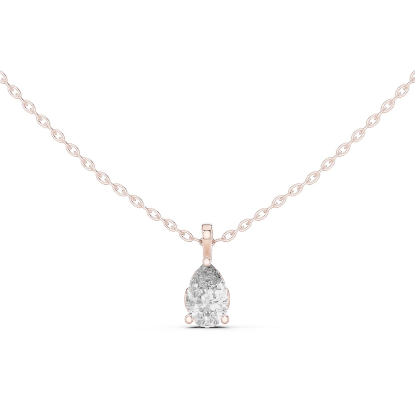 Pear Lab Grown Diamond Pendant