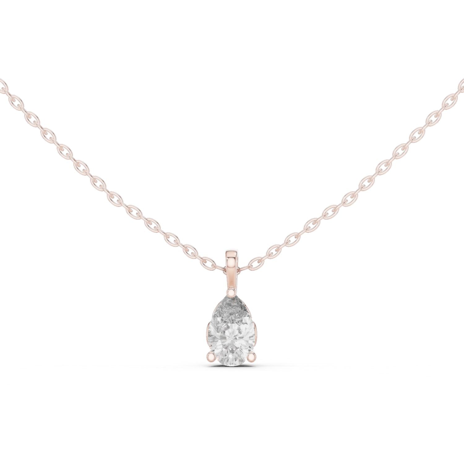 Pear Lab Grown Diamond Pendant