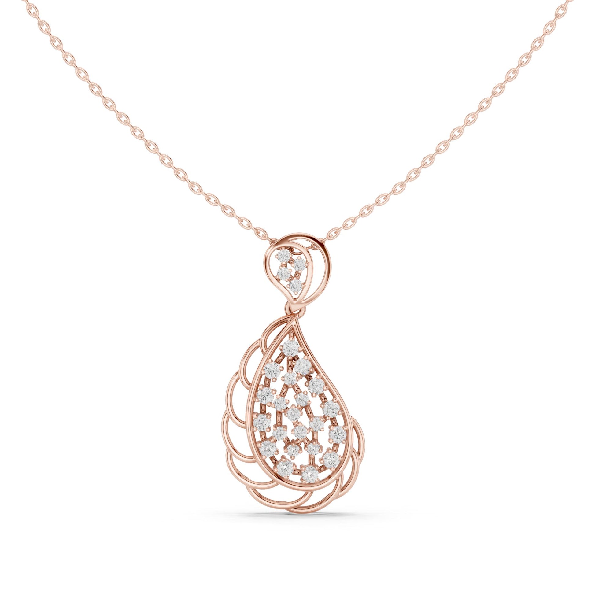Pear Lab Grown Diamond Pendant