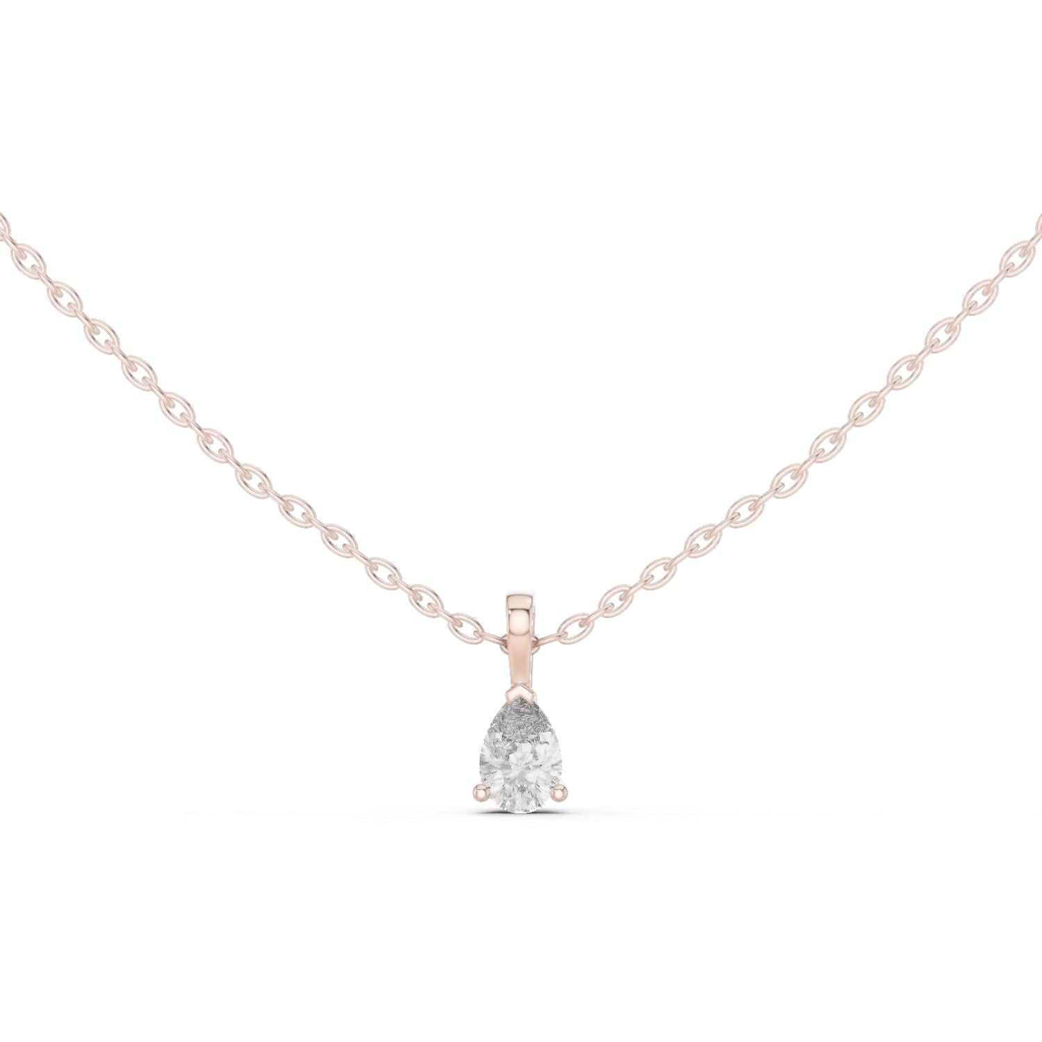 Pear Lab Grown Diamond Pendant