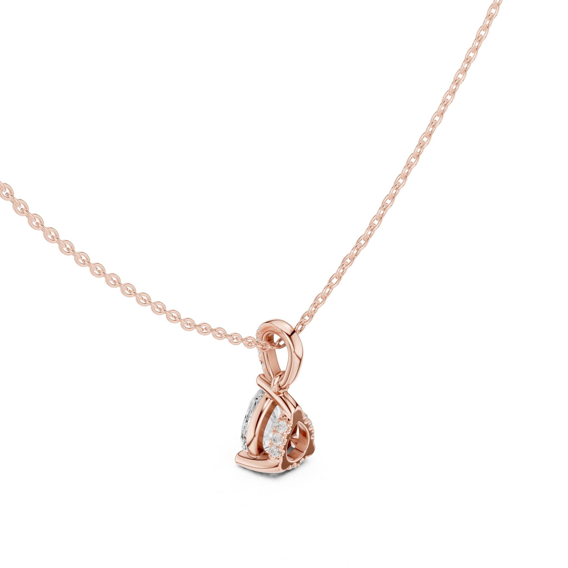 Pear Lab Grown Diamond Pendant