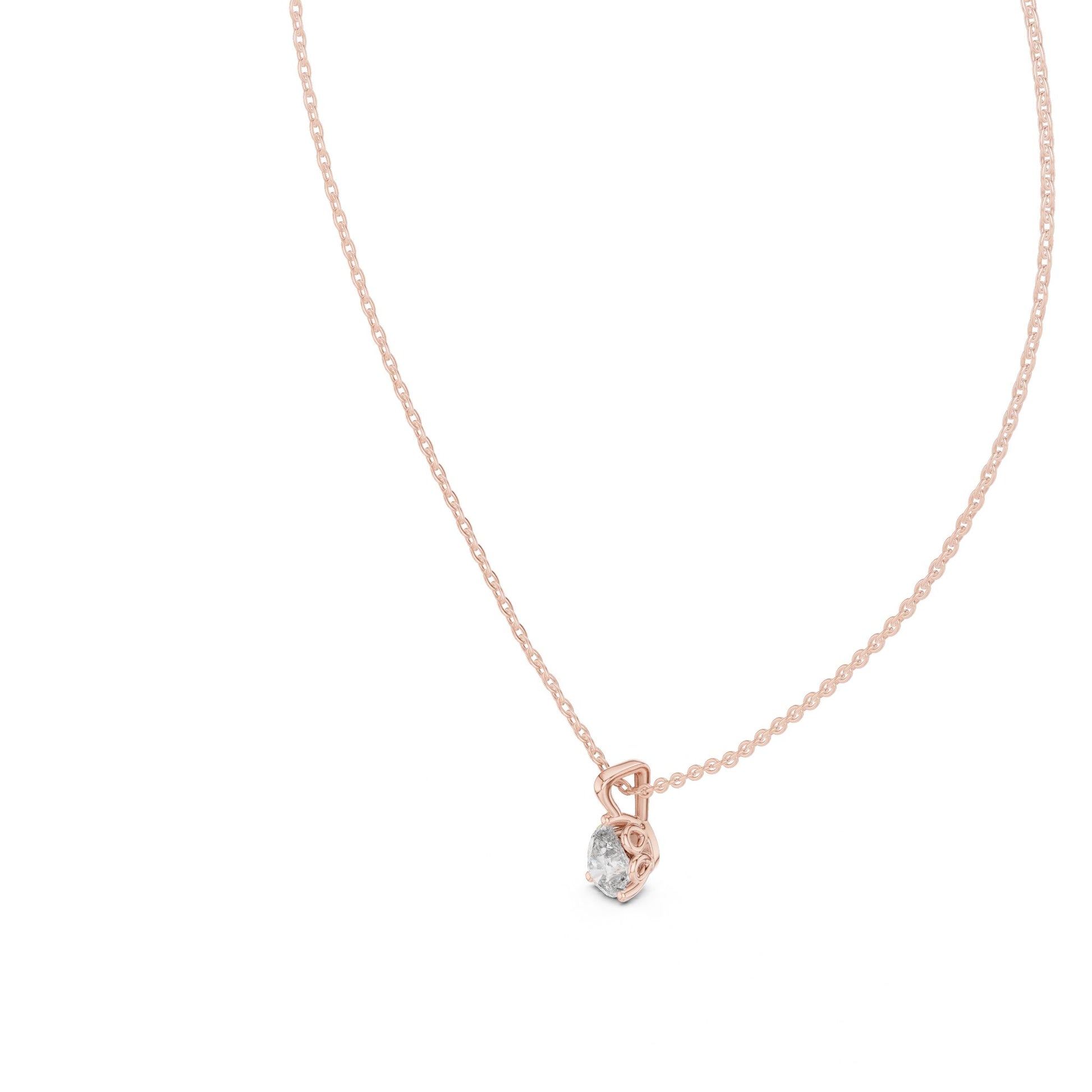 Pear Lab Grown Diamond Pendant