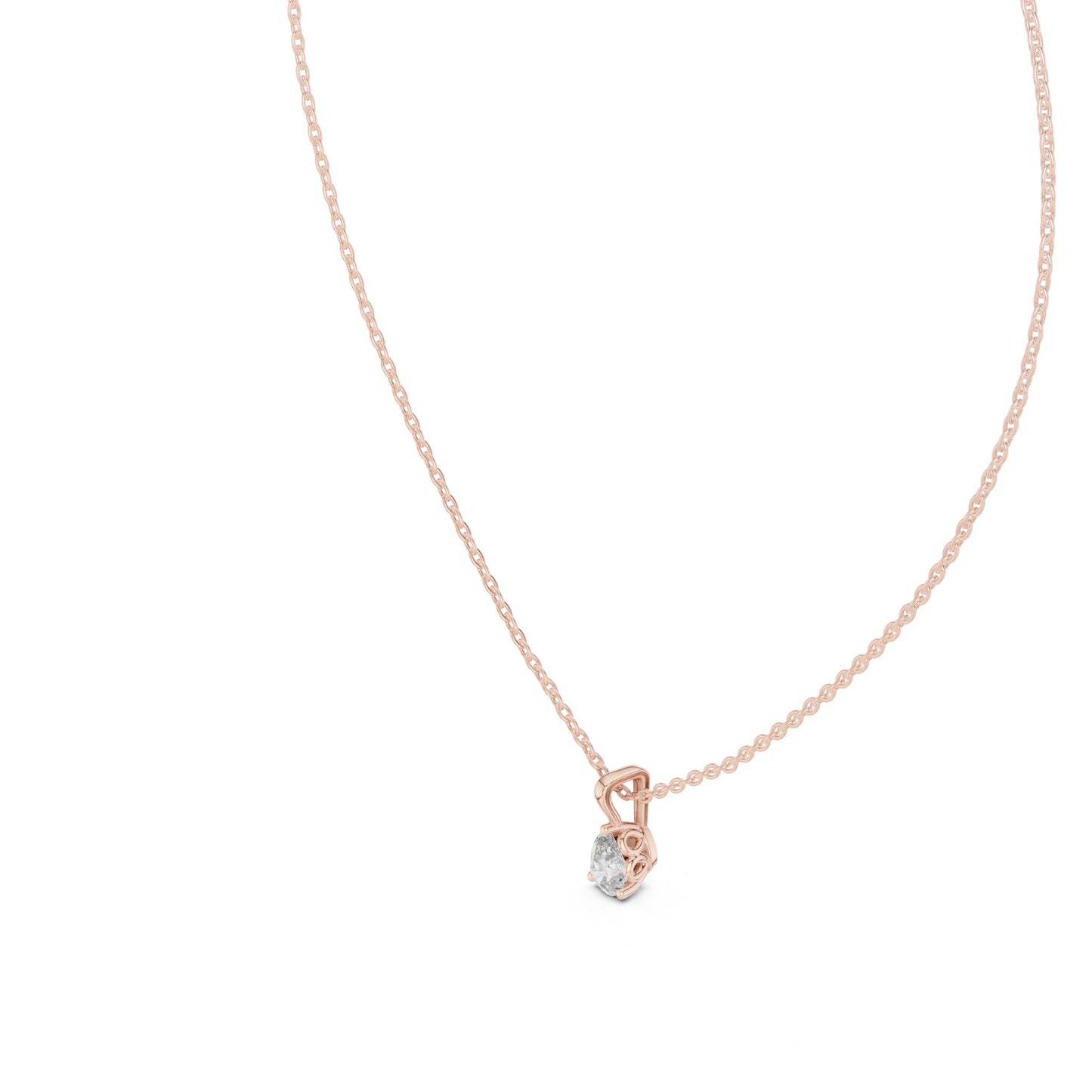 Pear Lab Grown Diamond Pendant