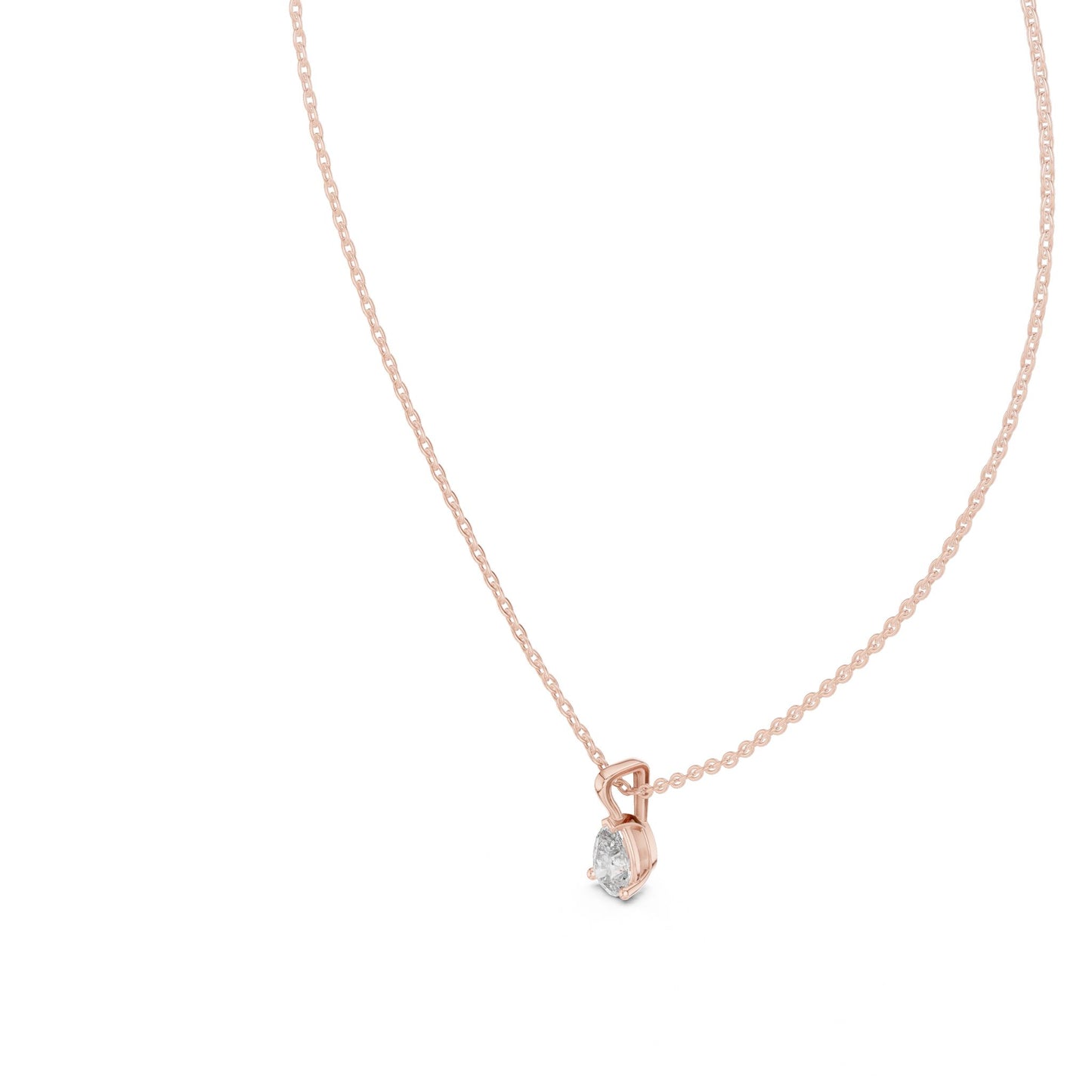Pear Lab Grown Diamond Pendant