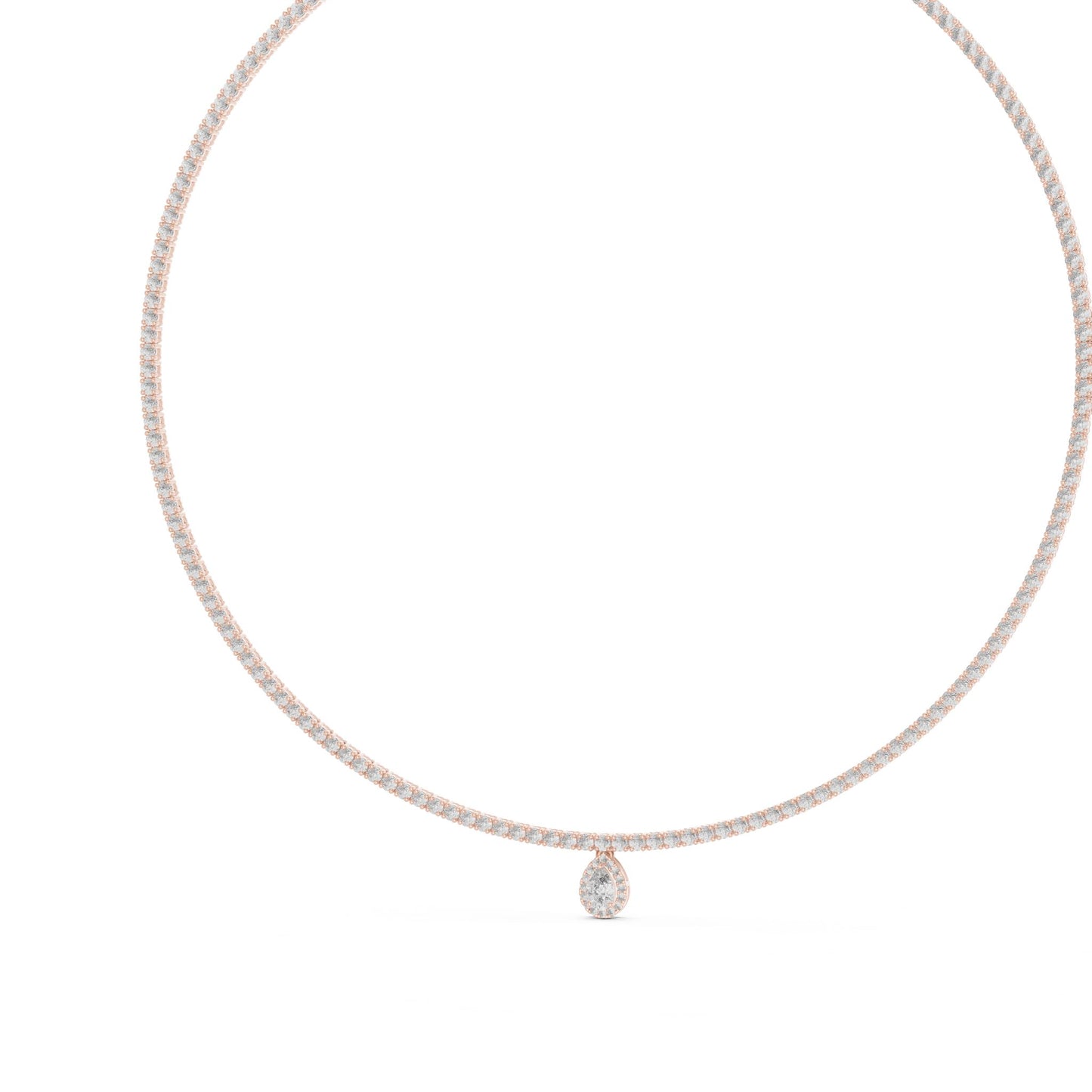 Pear Lab Grown Diamond Pendant