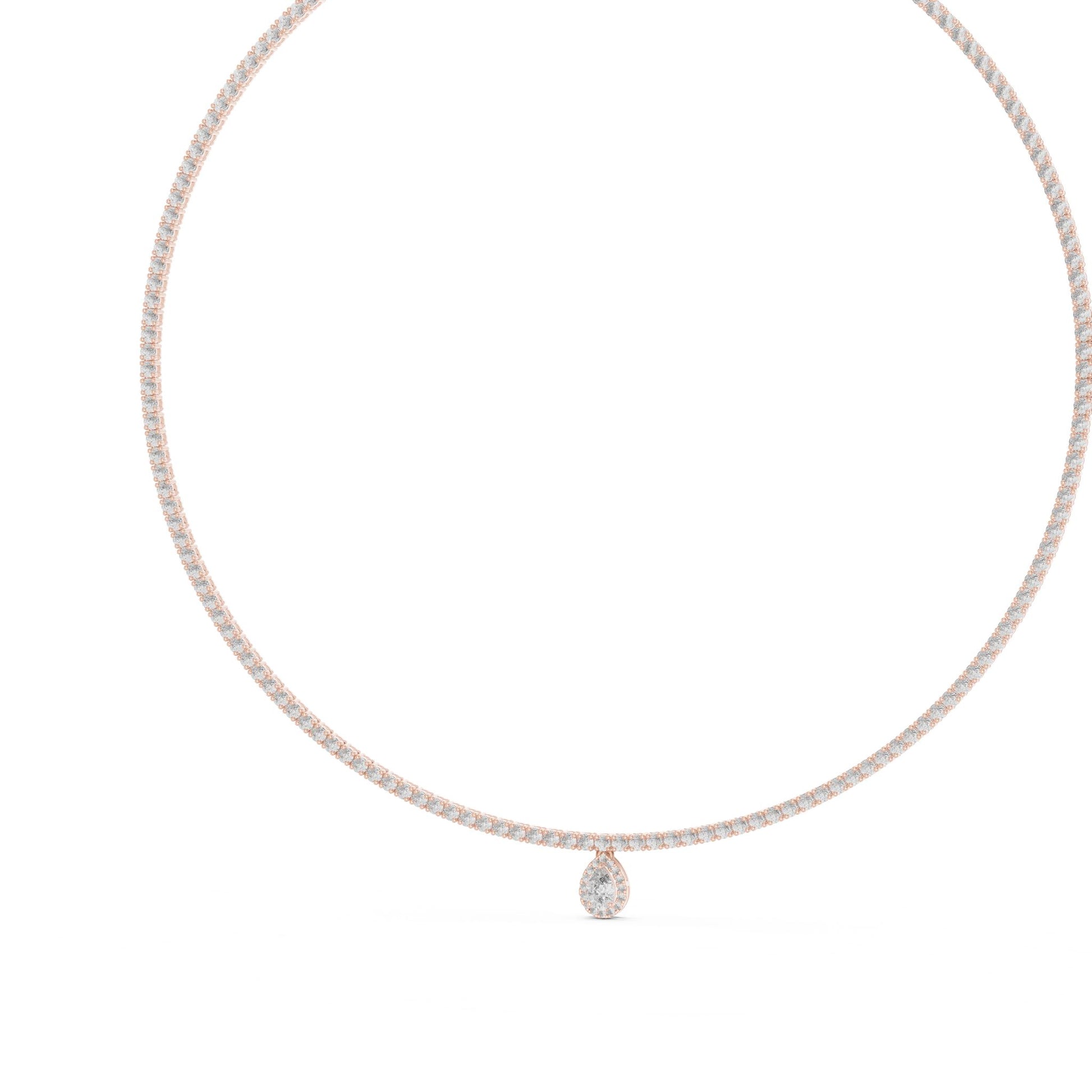 Pear Lab Grown Diamond Pendant