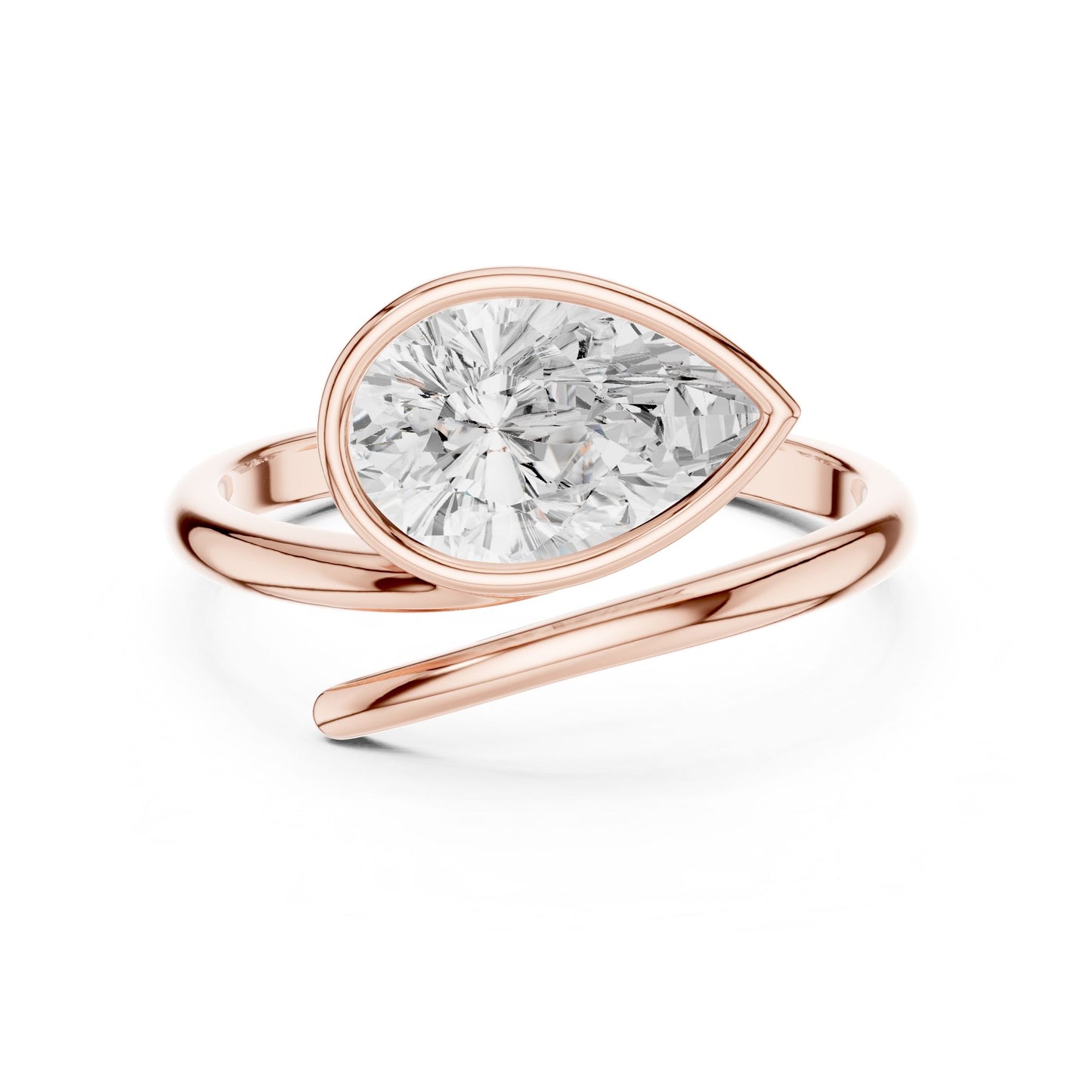 Women's Pear Lab Grown Diamond Ring