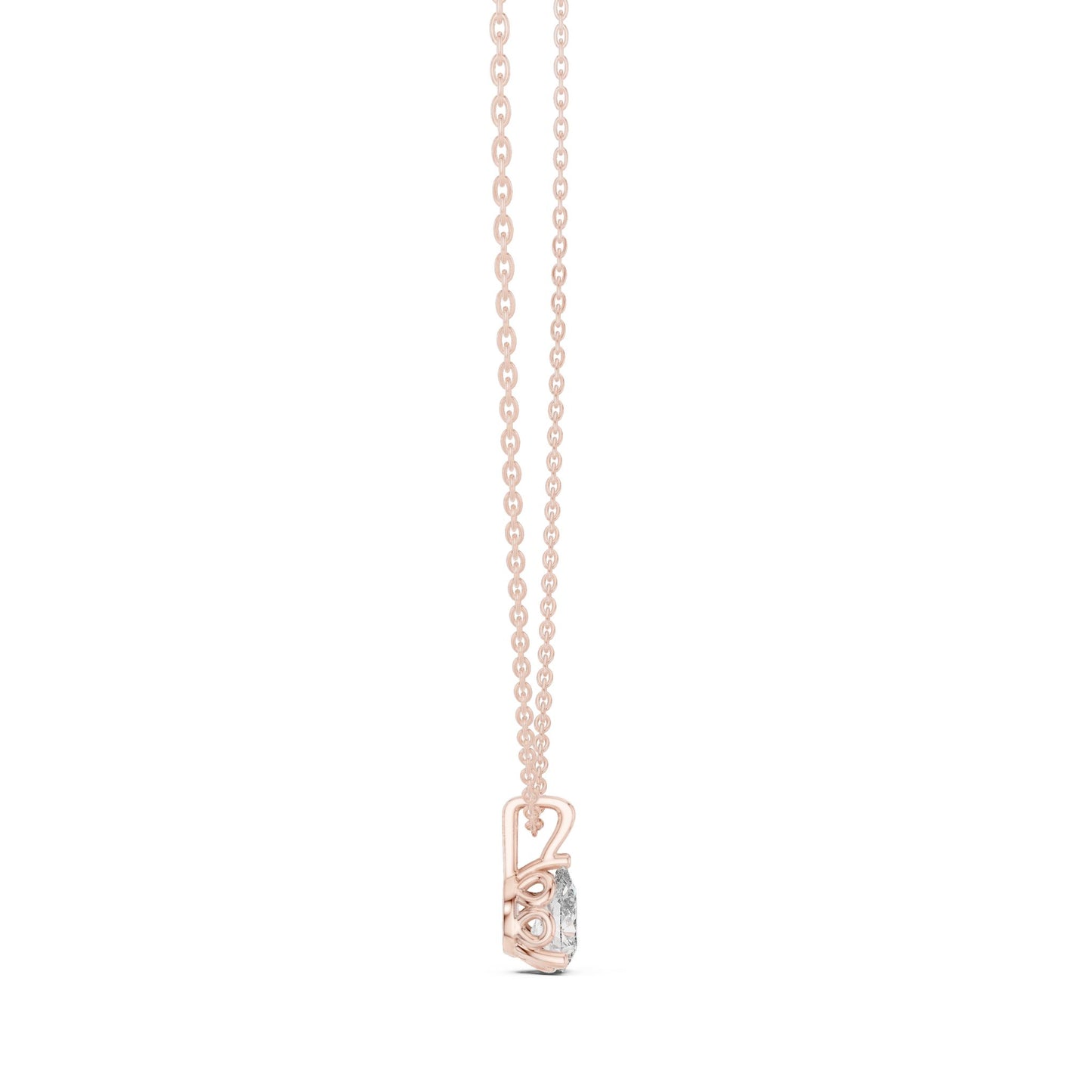 Pear Lab Grown Diamond Pendant