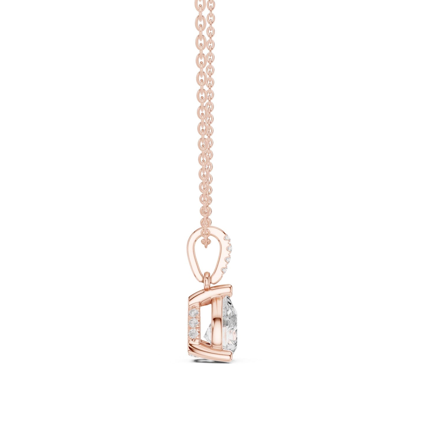 Pear Lab Grown Diamond Pendant