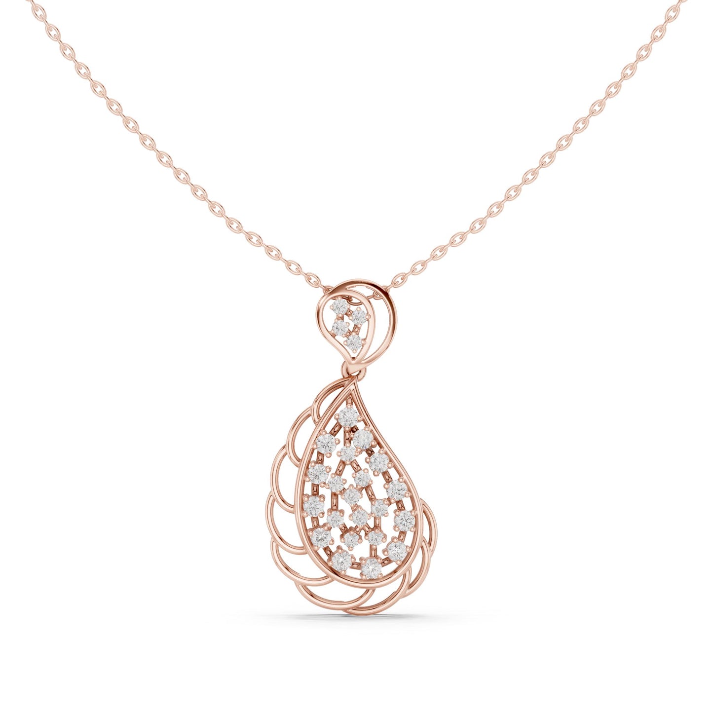 Pear Lab Grown Diamond Pendant