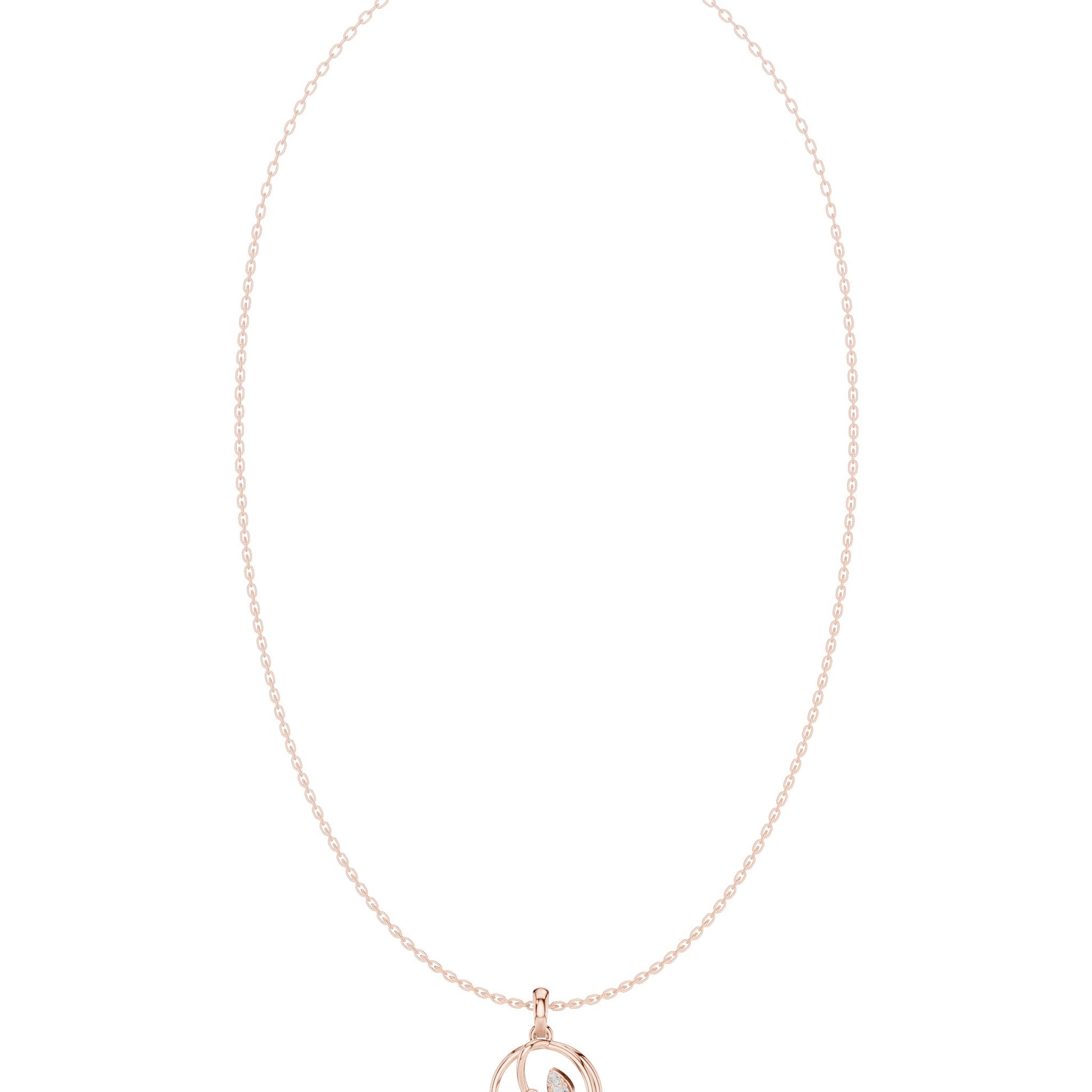 Pear Lab Grown Diamond Pendant