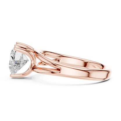 Pear Lab Grown Diamond Solitaire Engagement Ring