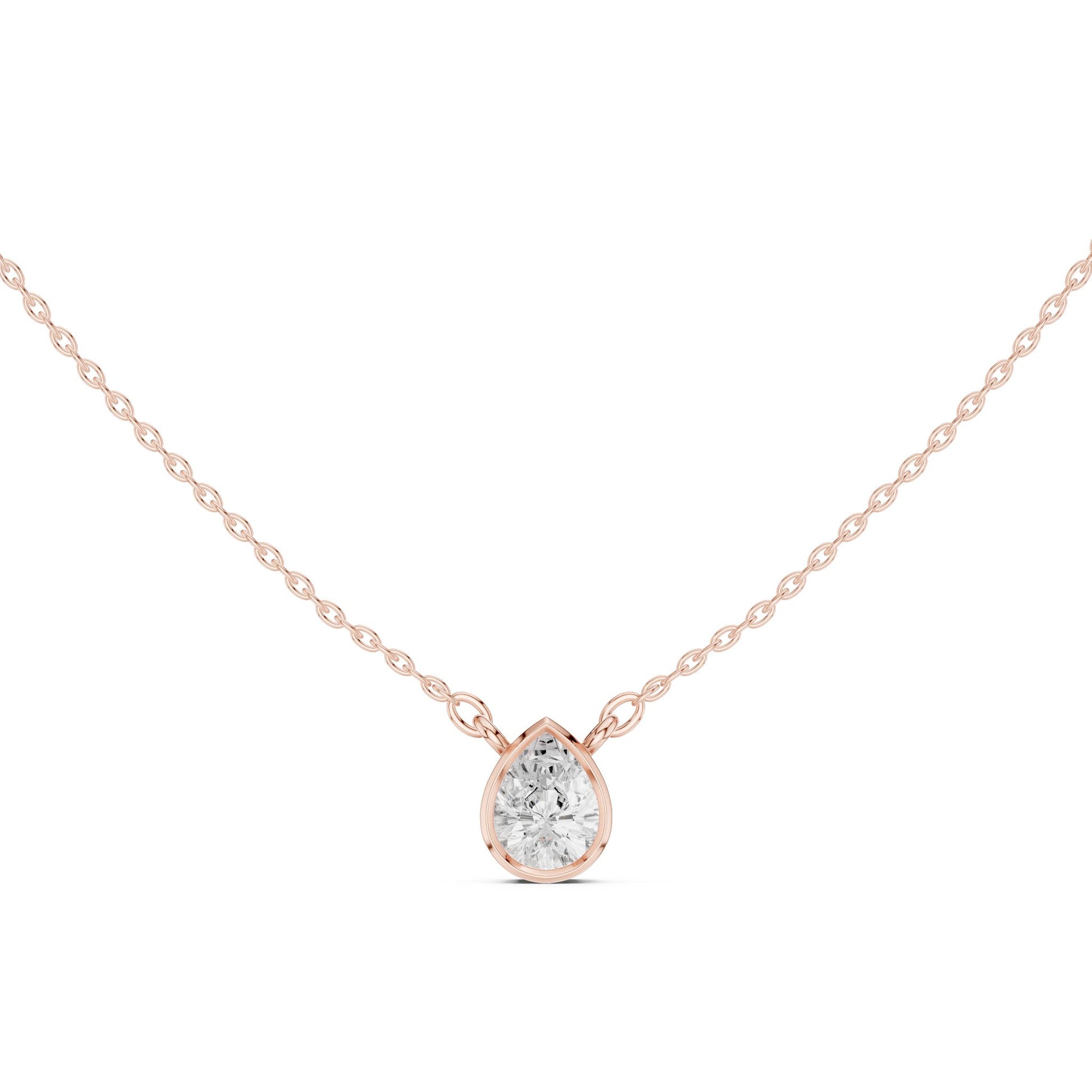 Pear Lab Grown Diamond Pendant