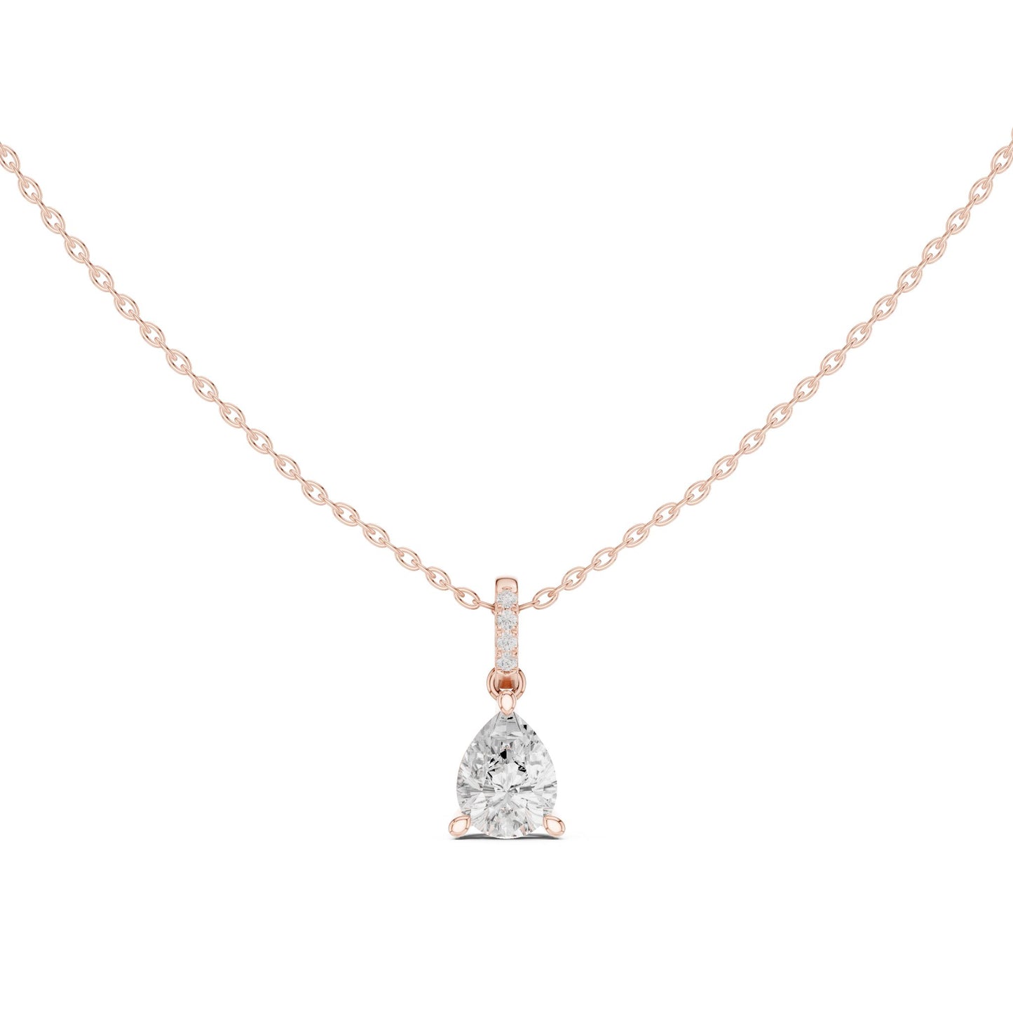 Pear Lab Grown Diamond Pendant