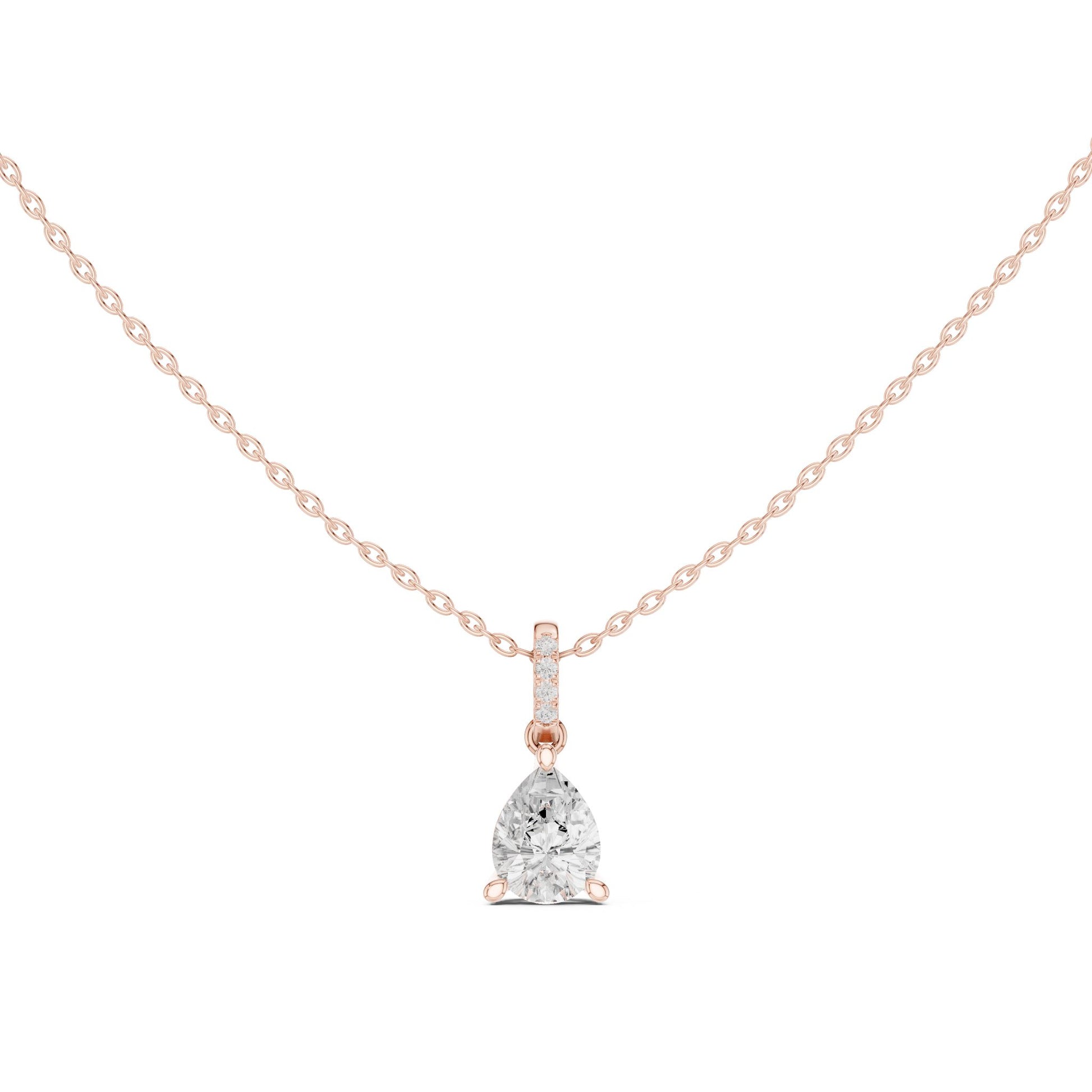 Pear Lab Grown Diamond Pendant