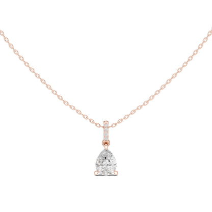 Pear Lab Grown Diamond Pendant