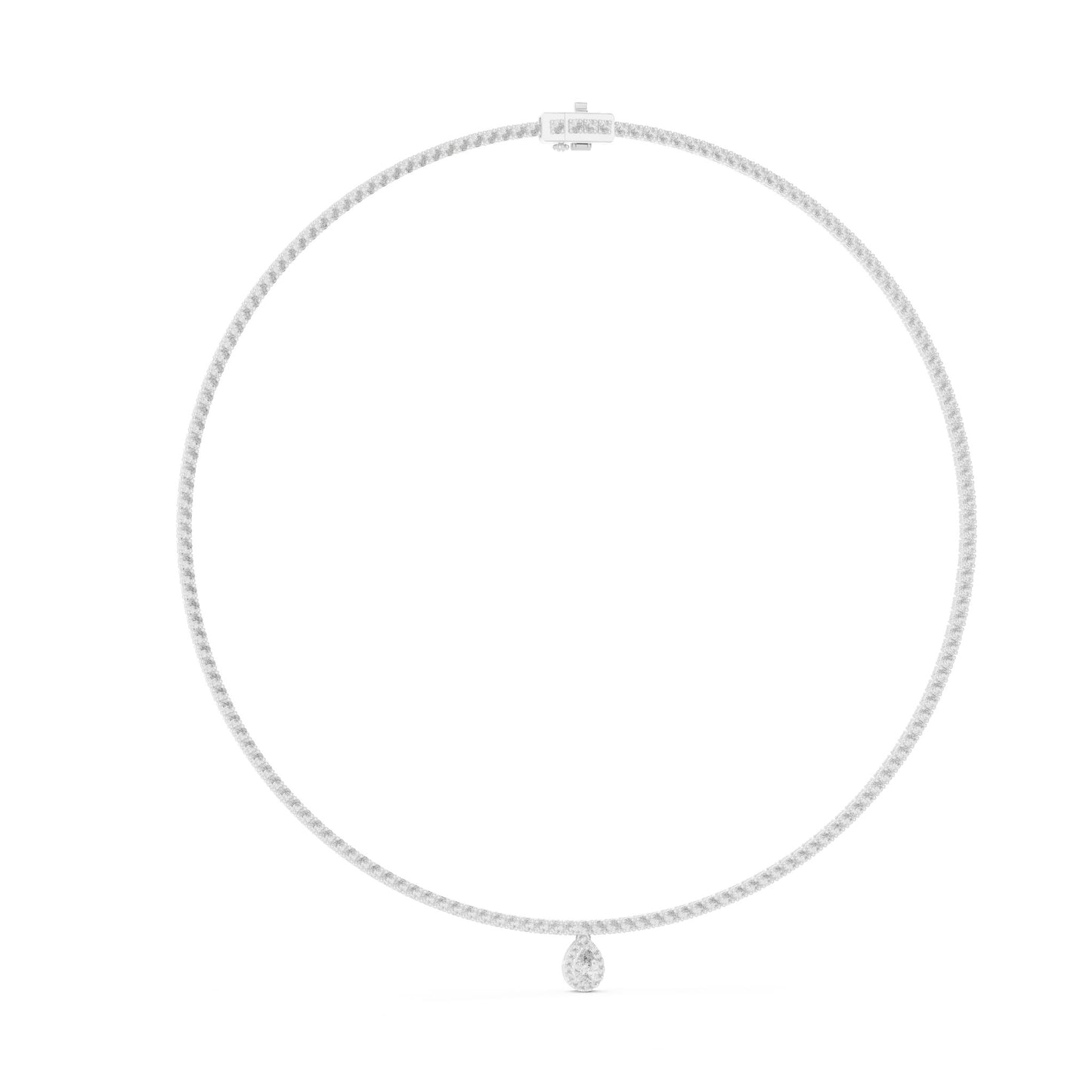Pear Lab Grown Diamond Pendant