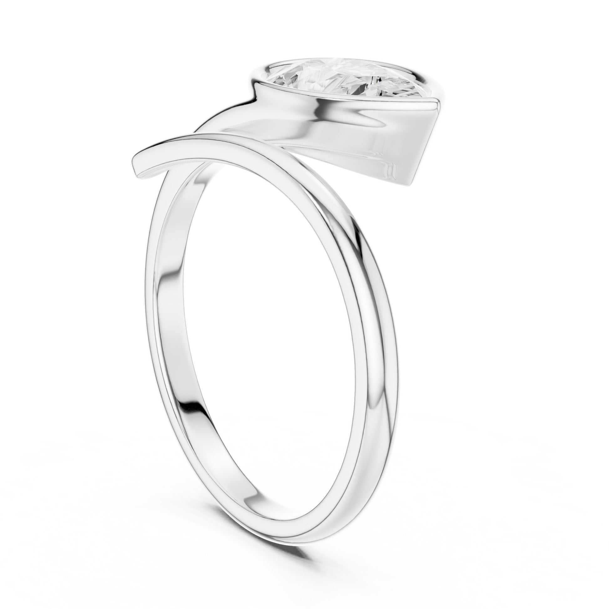 Women's Pear Lab Grown Diamond Ring