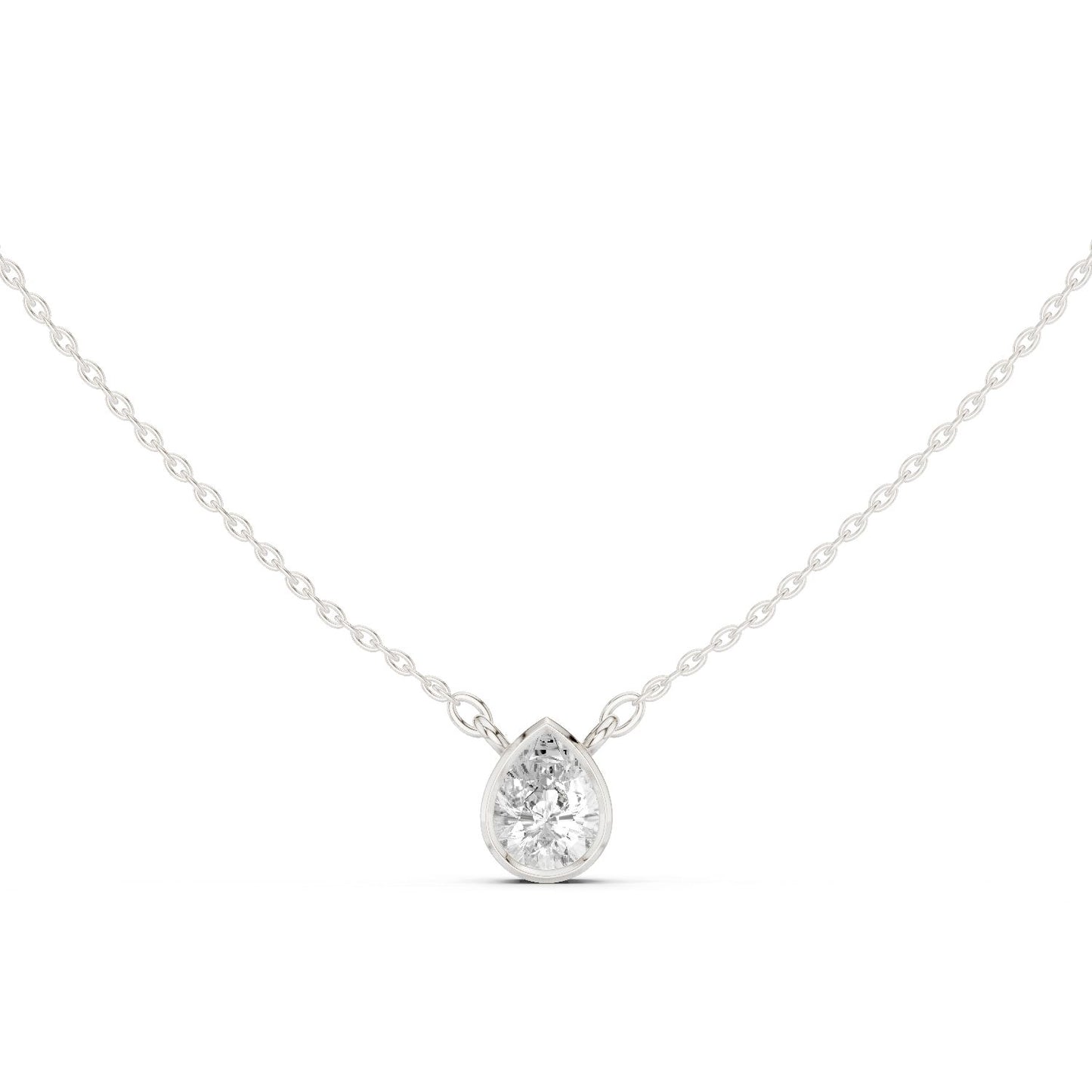 Pear Lab Grown Diamond Pendant