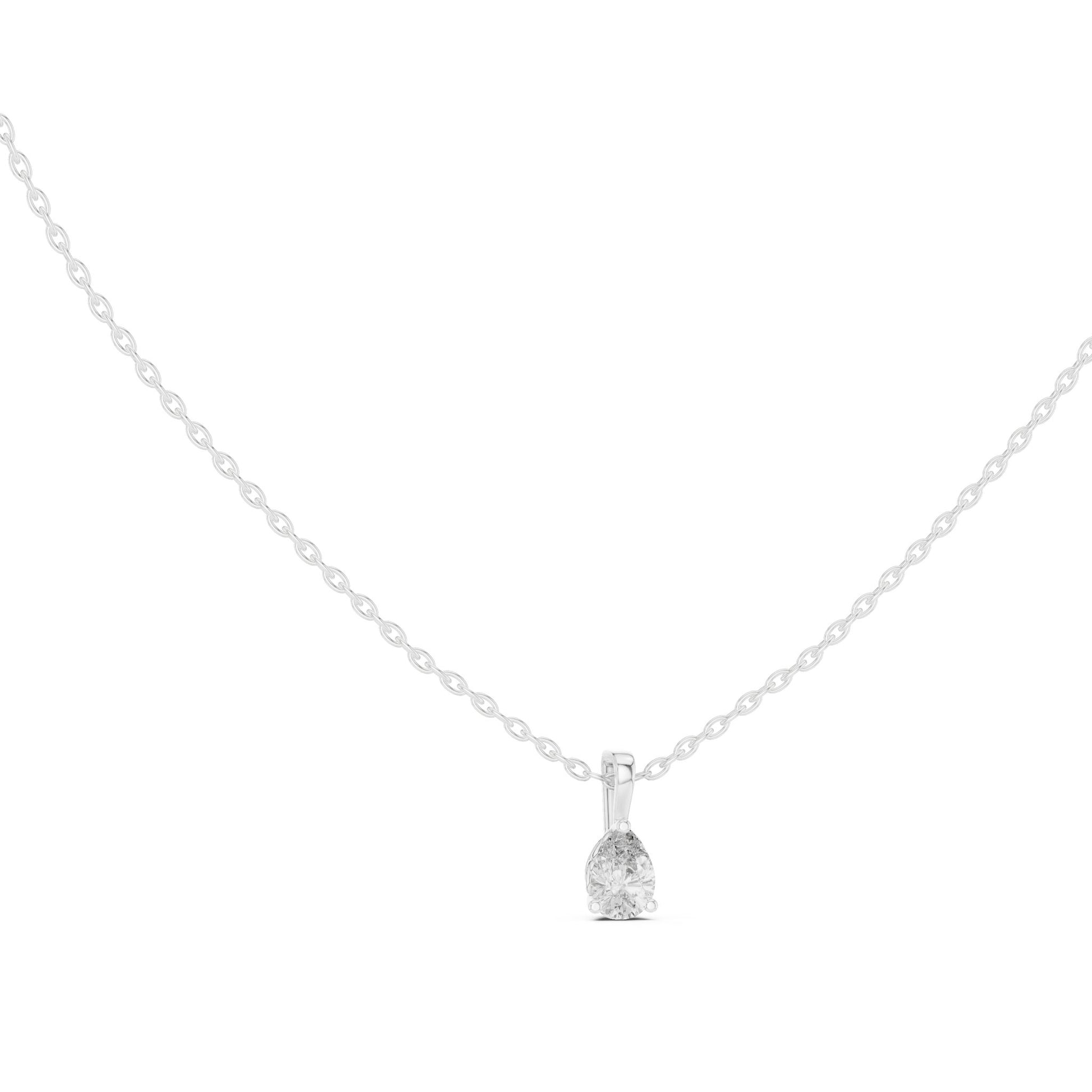 Pear Lab Grown Diamond Pendant