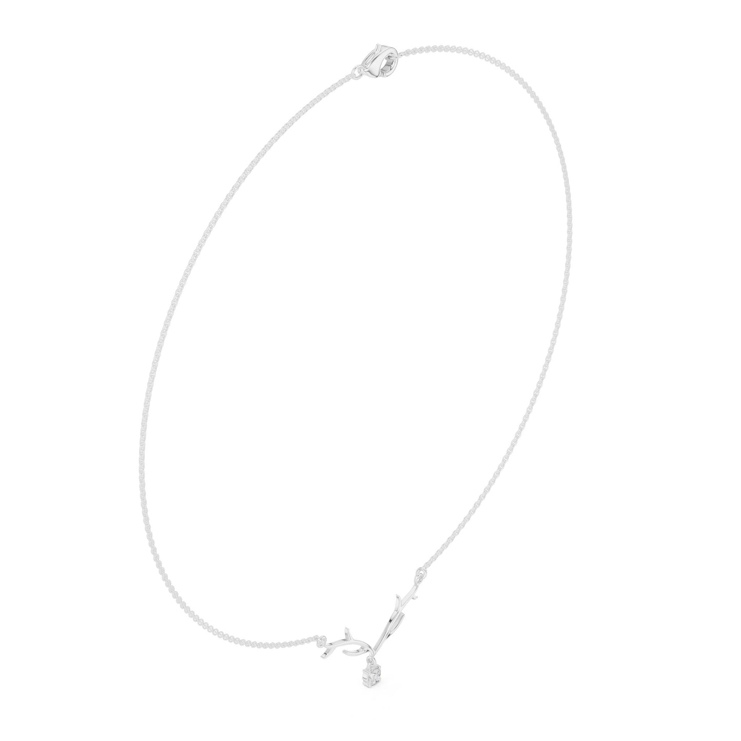 Pear Lab Grown Diamond Pendant