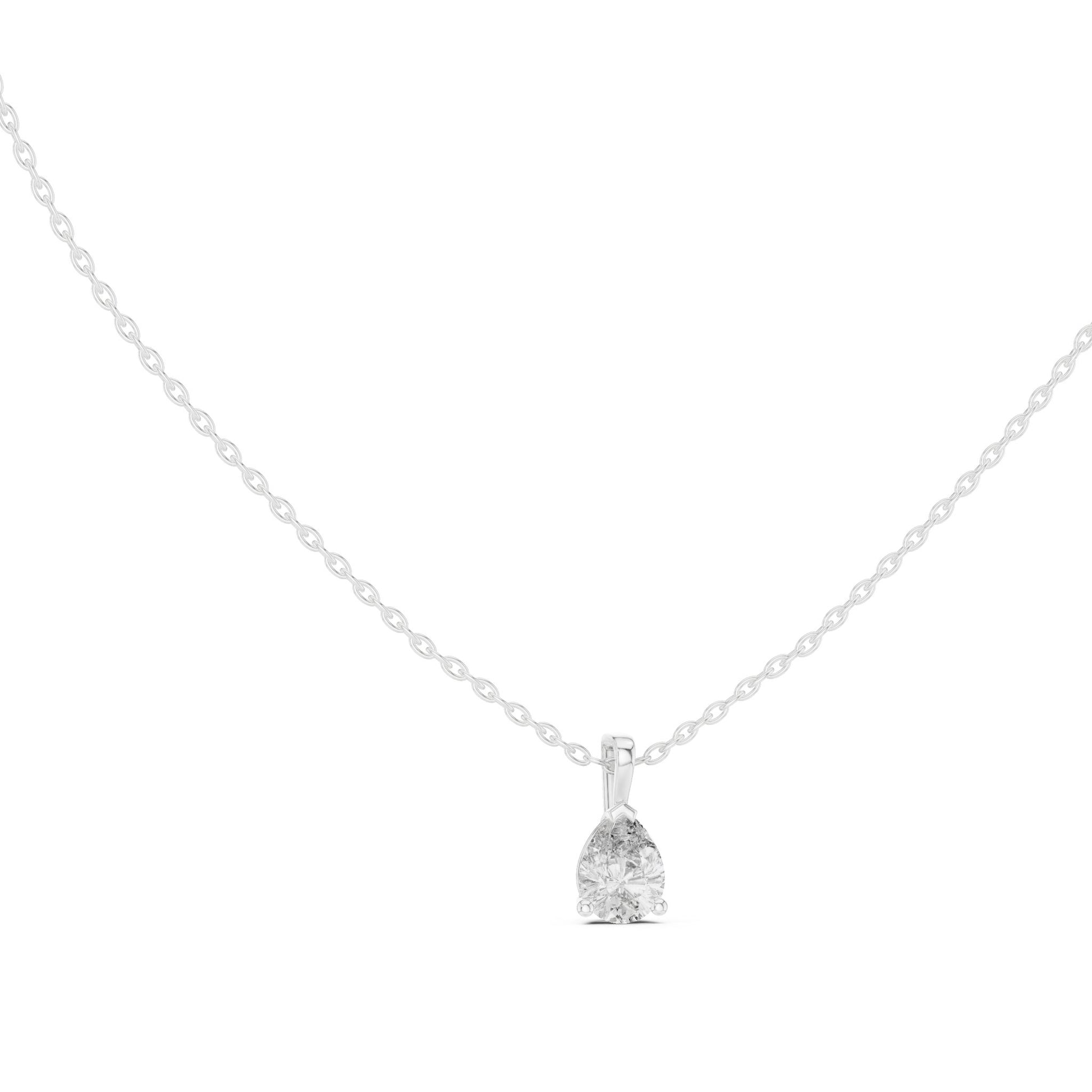 Pear Lab Grown Diamond Pendant