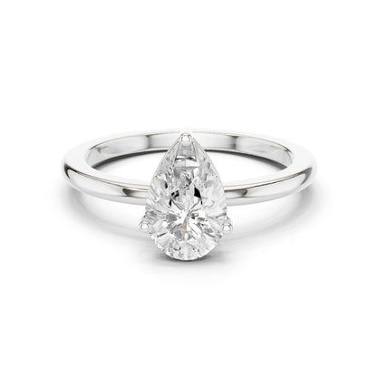 Pear Lab Grown Diamond Solitaire Engagement Ring
