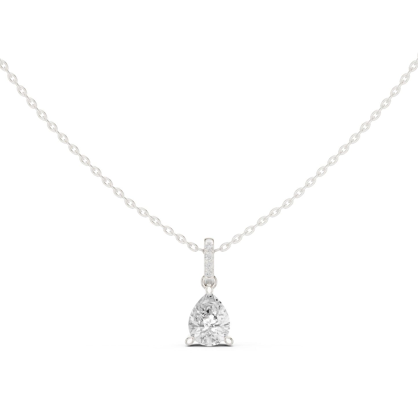 Pear Lab Grown Diamond Pendant