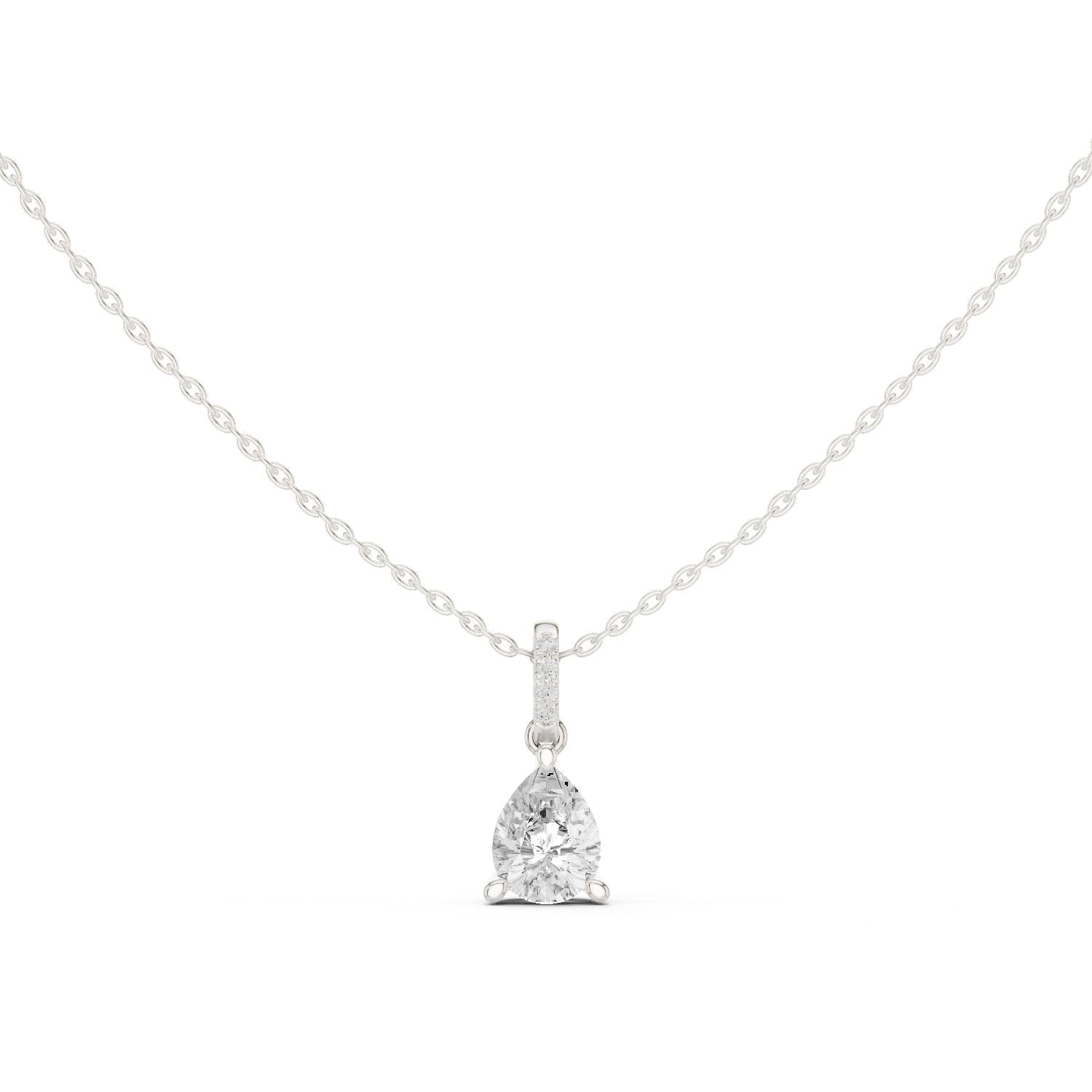Pear Lab Grown Diamond Pendant
