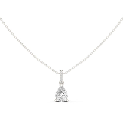 Pear Lab Grown Diamond Pendant