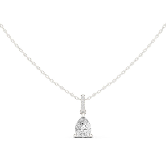 Pear Lab Grown Diamond Pendant