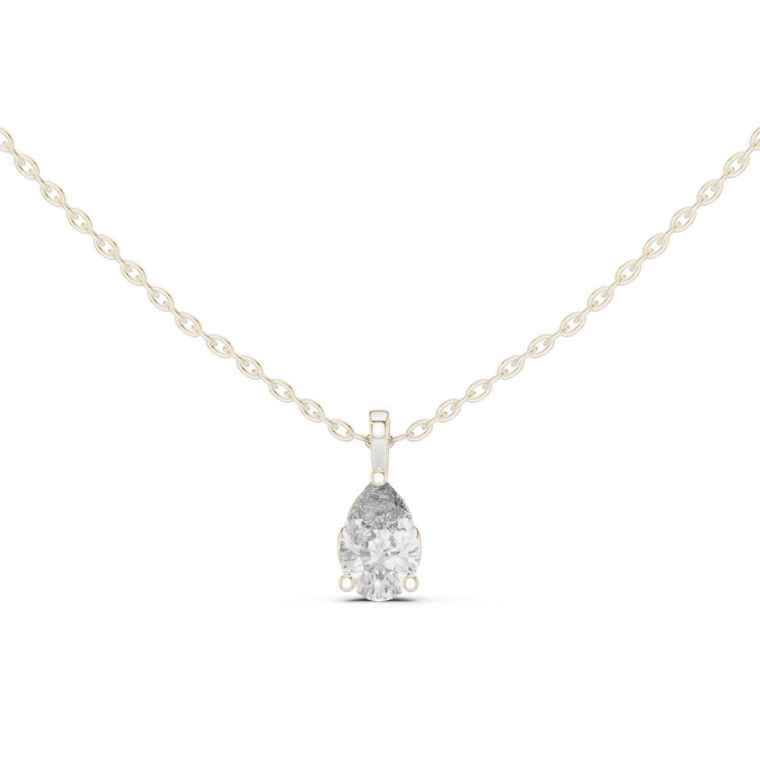 Pear Lab Grown Diamond Pendant