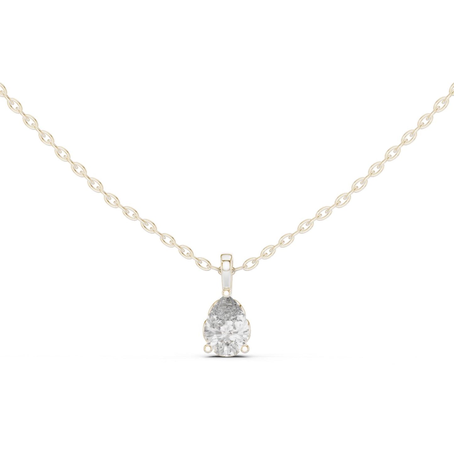 Pear Lab Grown Diamond Pendant