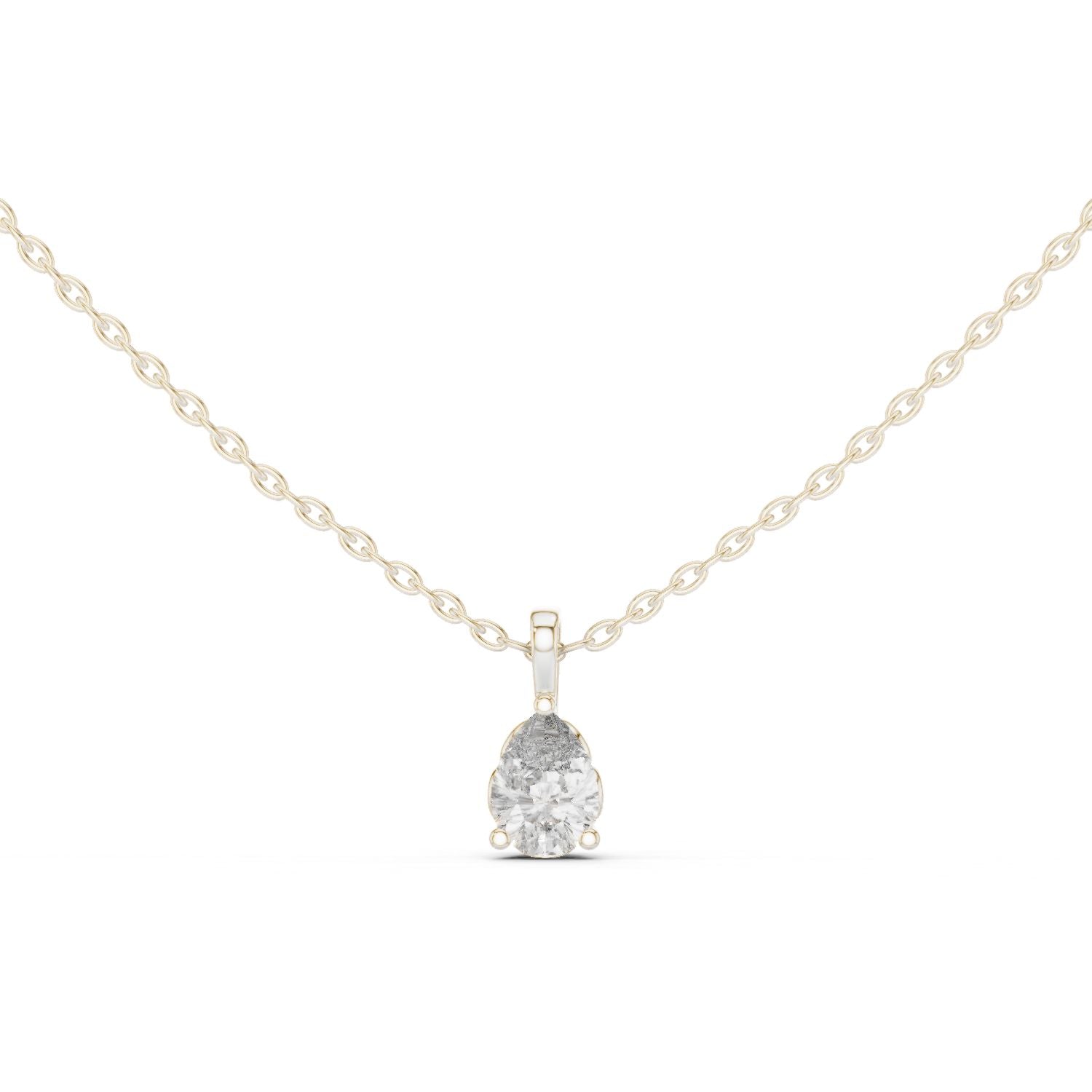 Pear Lab Grown Diamond Pendant