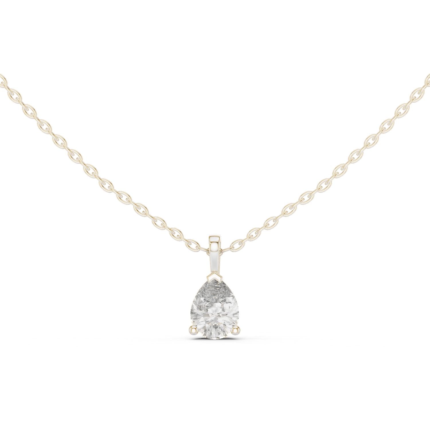Pear Lab Grown Diamond Pendant