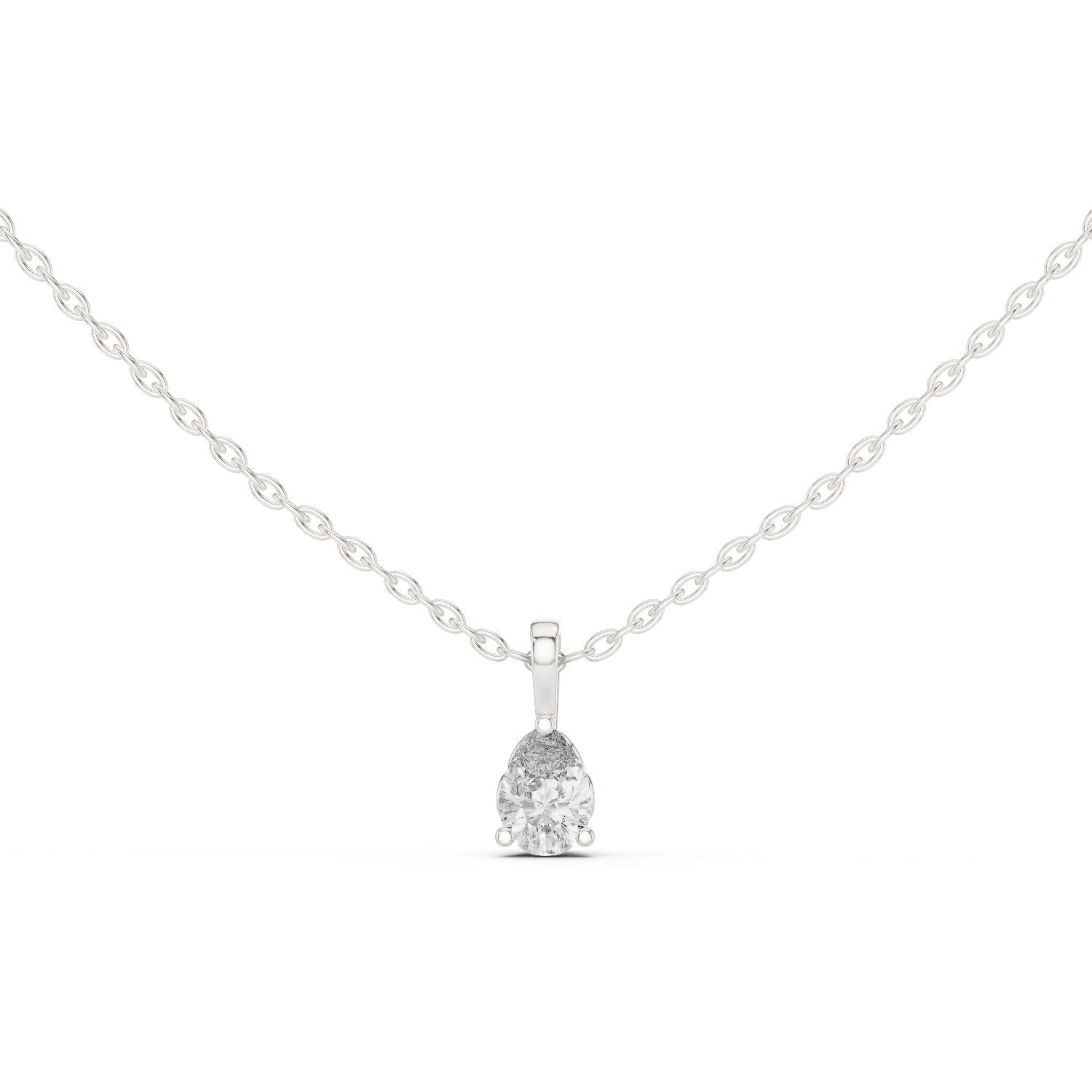 Pear Lab Grown Diamond Pendant