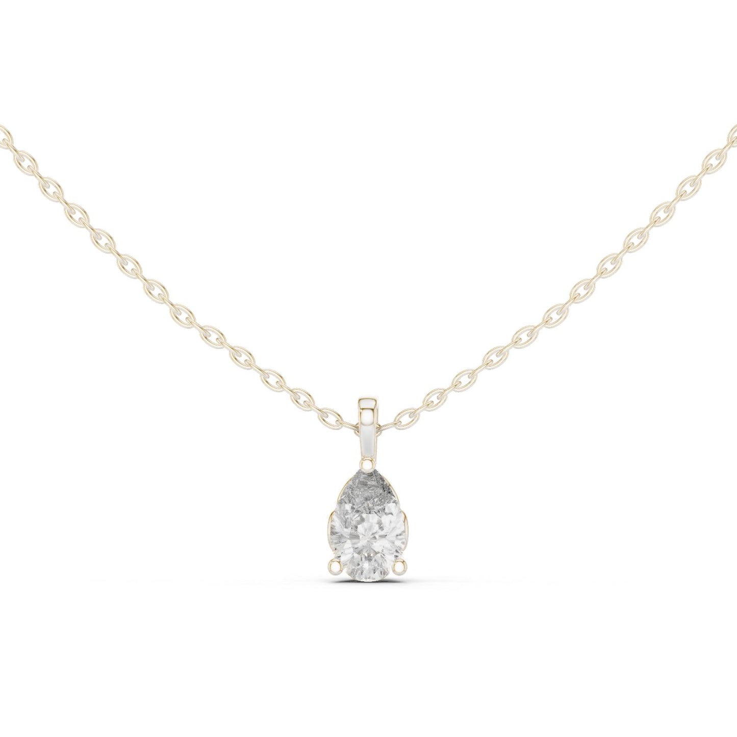 Pear Lab Grown Diamond Pendant