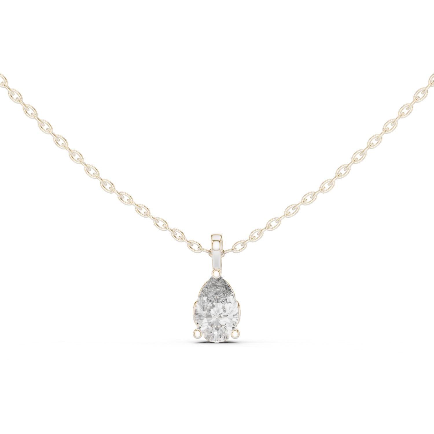 Pear Lab Grown Diamond Pendant