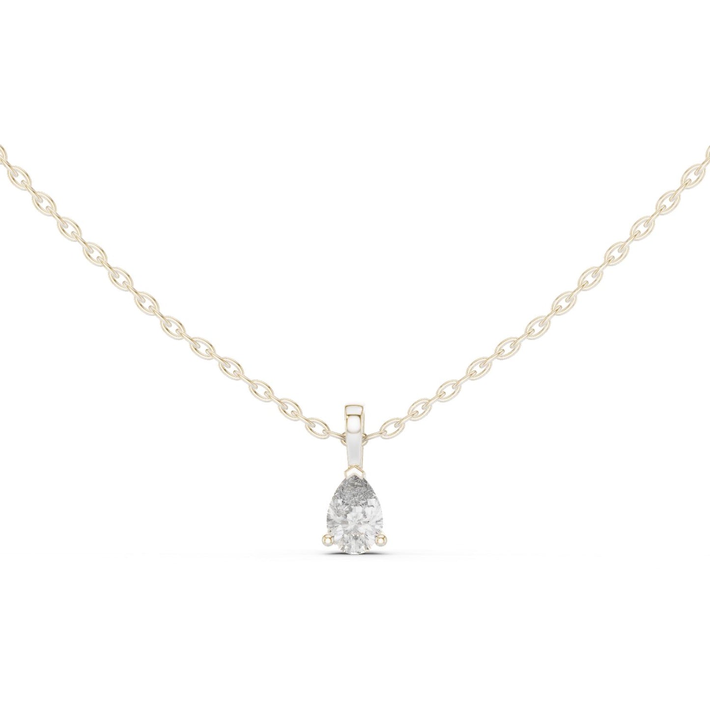 Pear Lab Grown Diamond Pendant