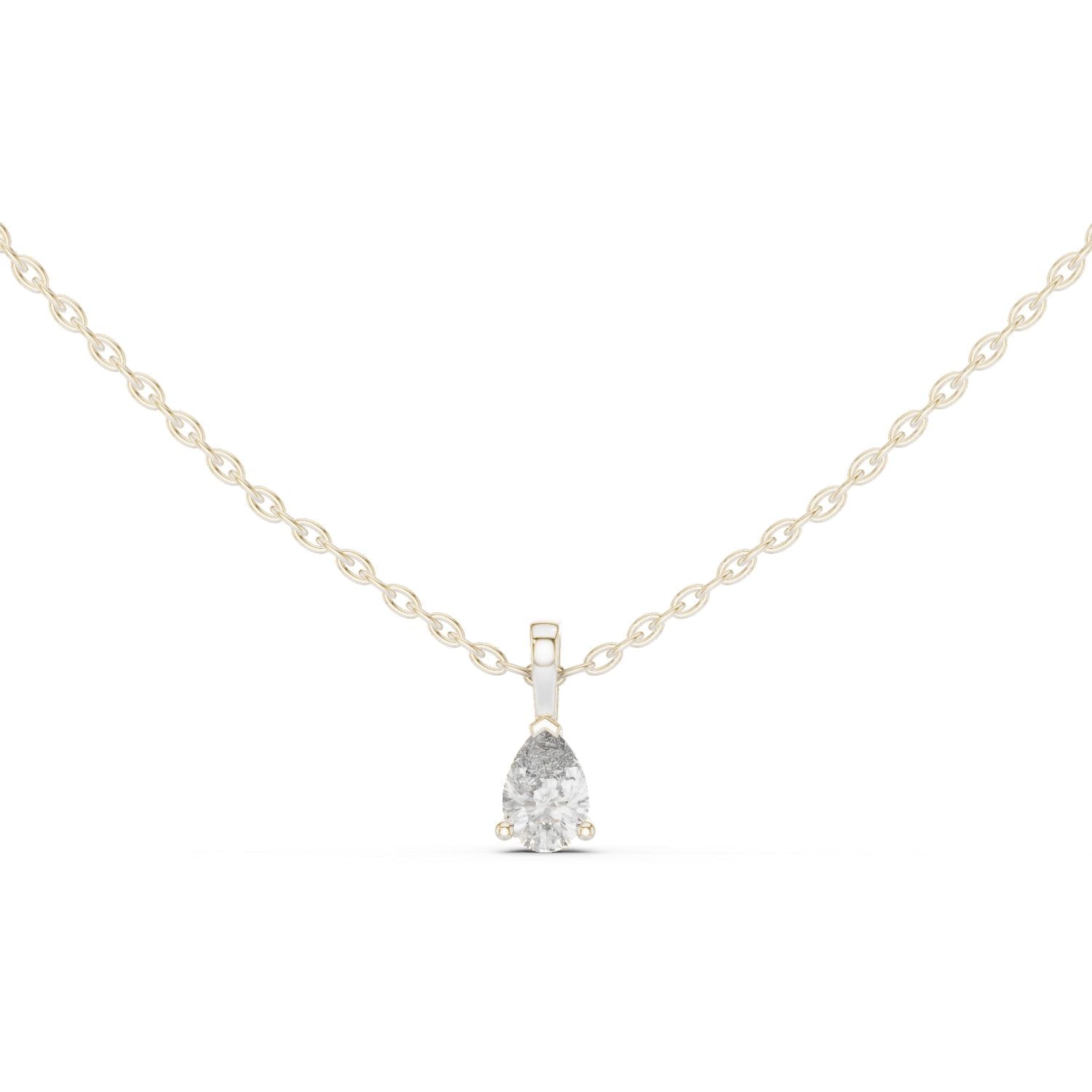 Pear Lab Grown Diamond Pendant