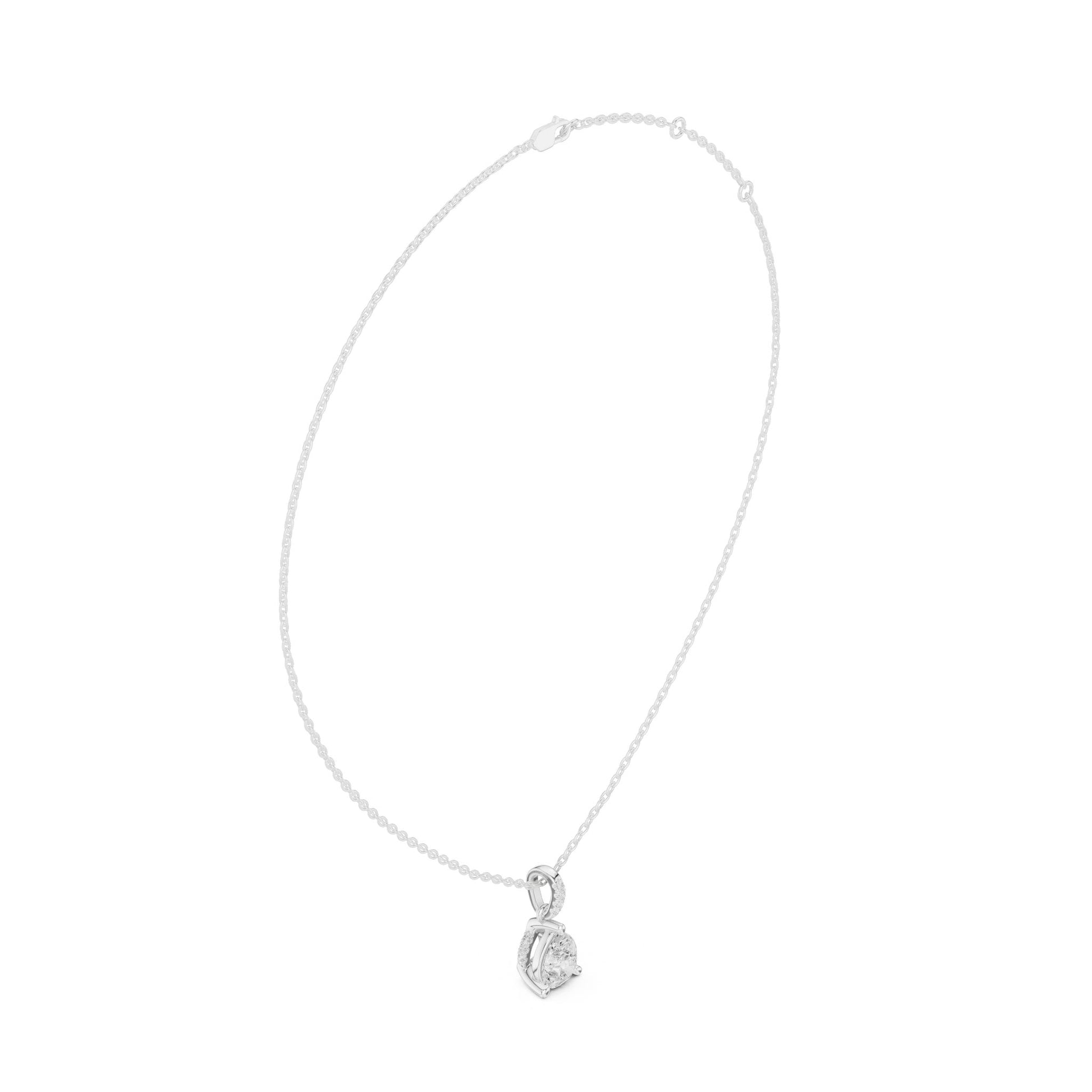 Pear Lab Grown Diamond Pendant