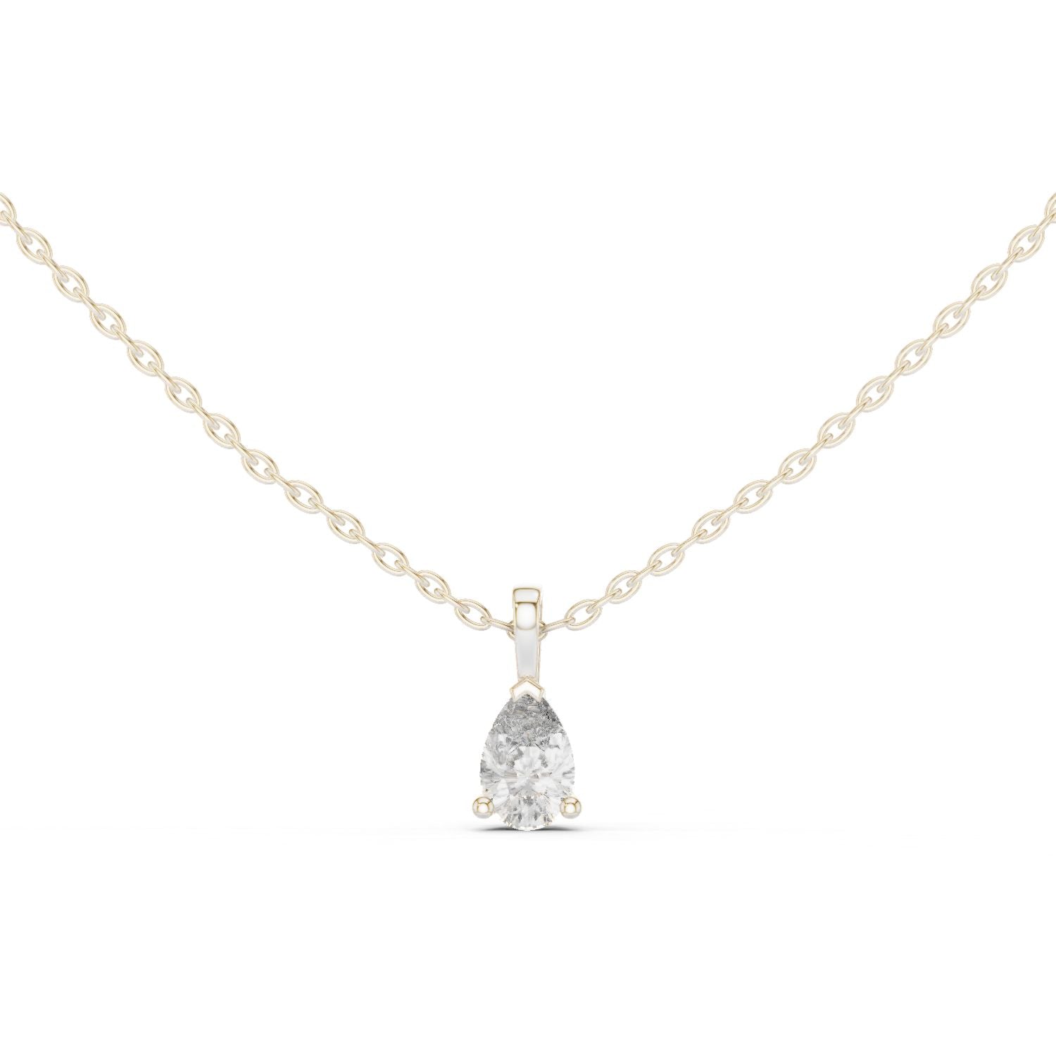 Pear Lab Grown Diamond Pendant