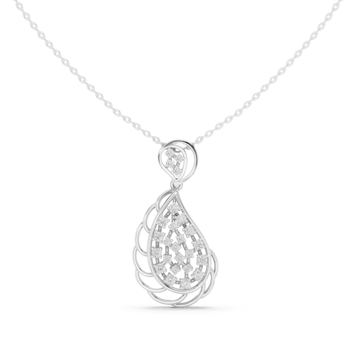 Pear Lab Grown Diamond Pendant