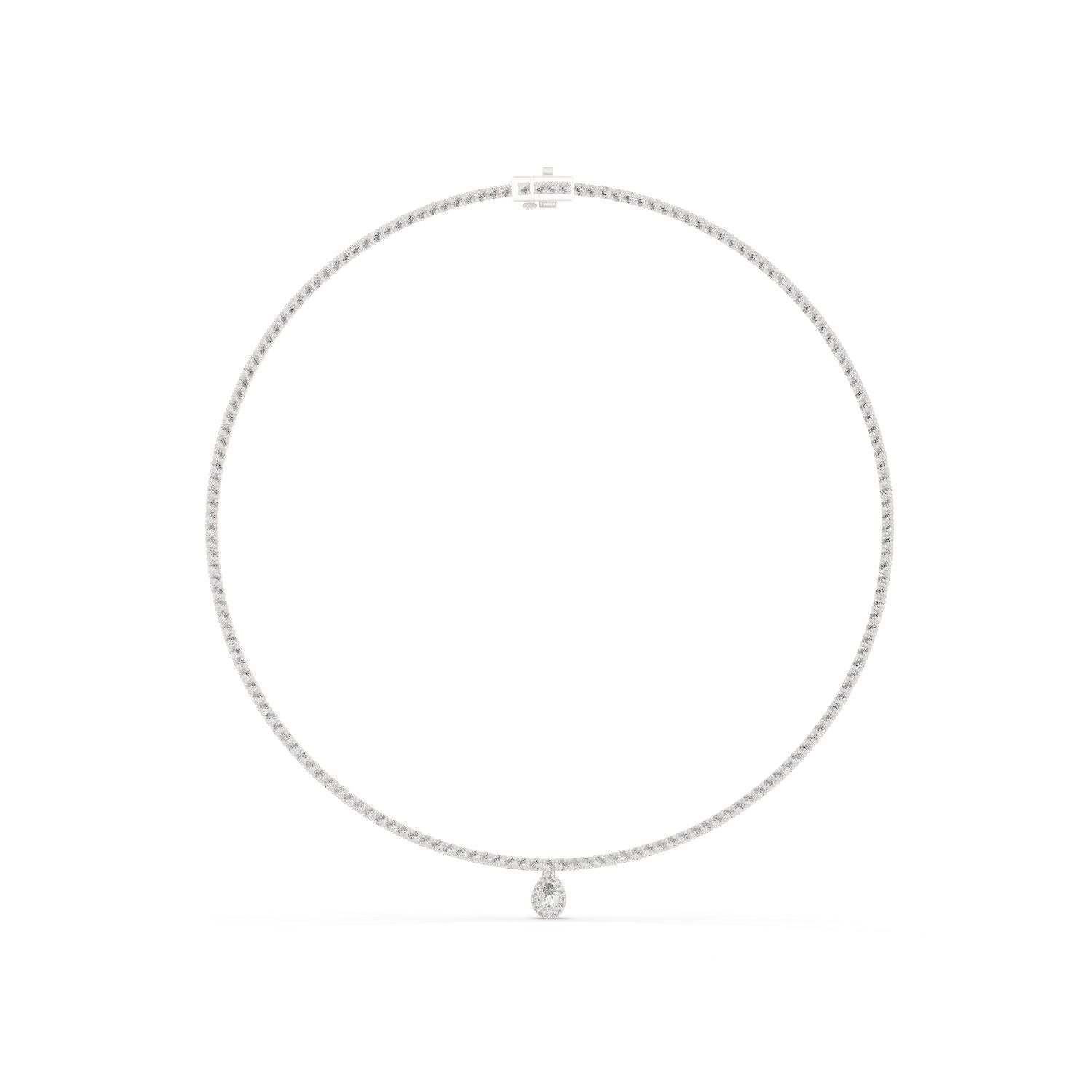 Pear Lab Grown Diamond Pendant